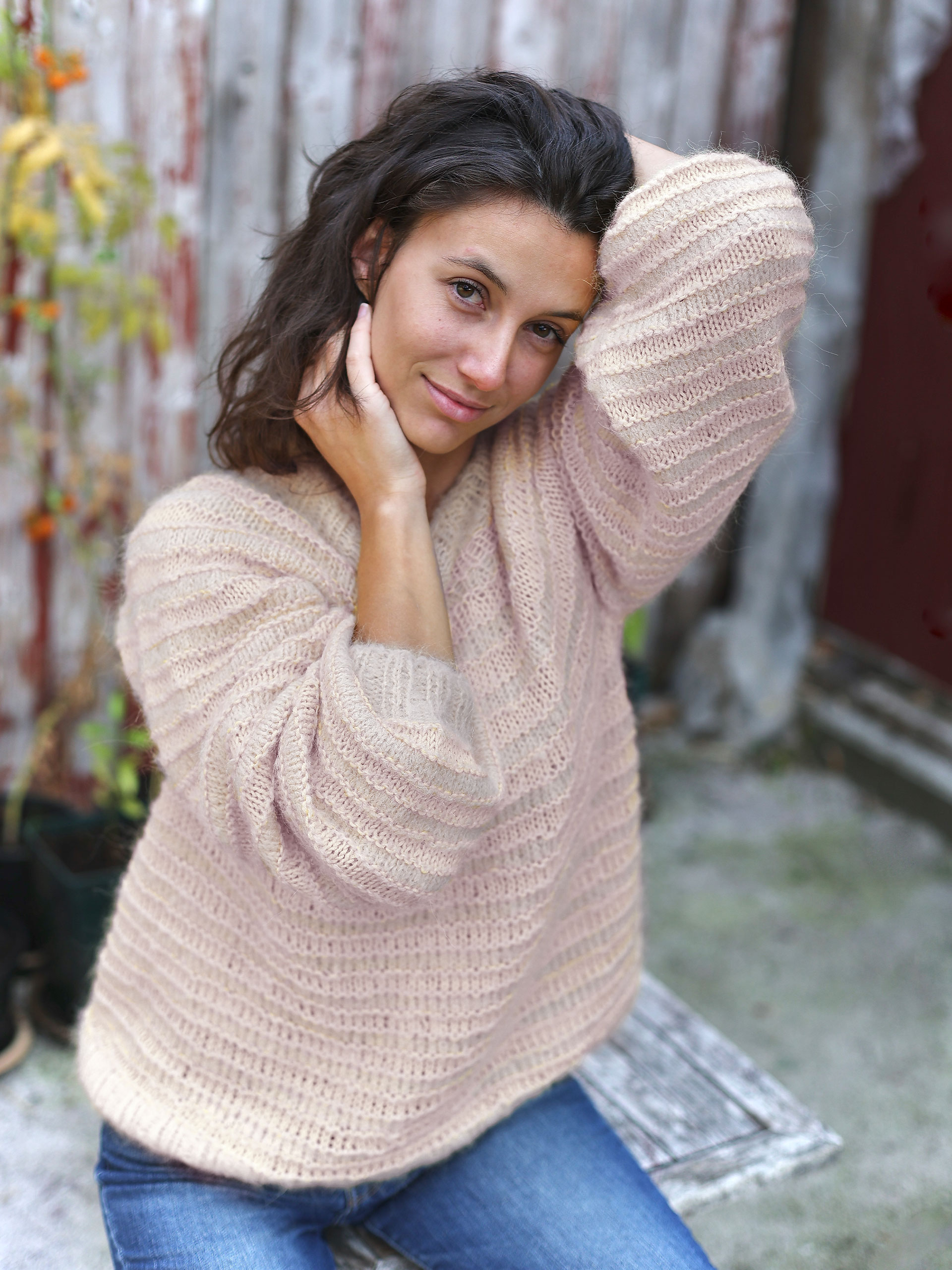 MELT Pullover puderrosa