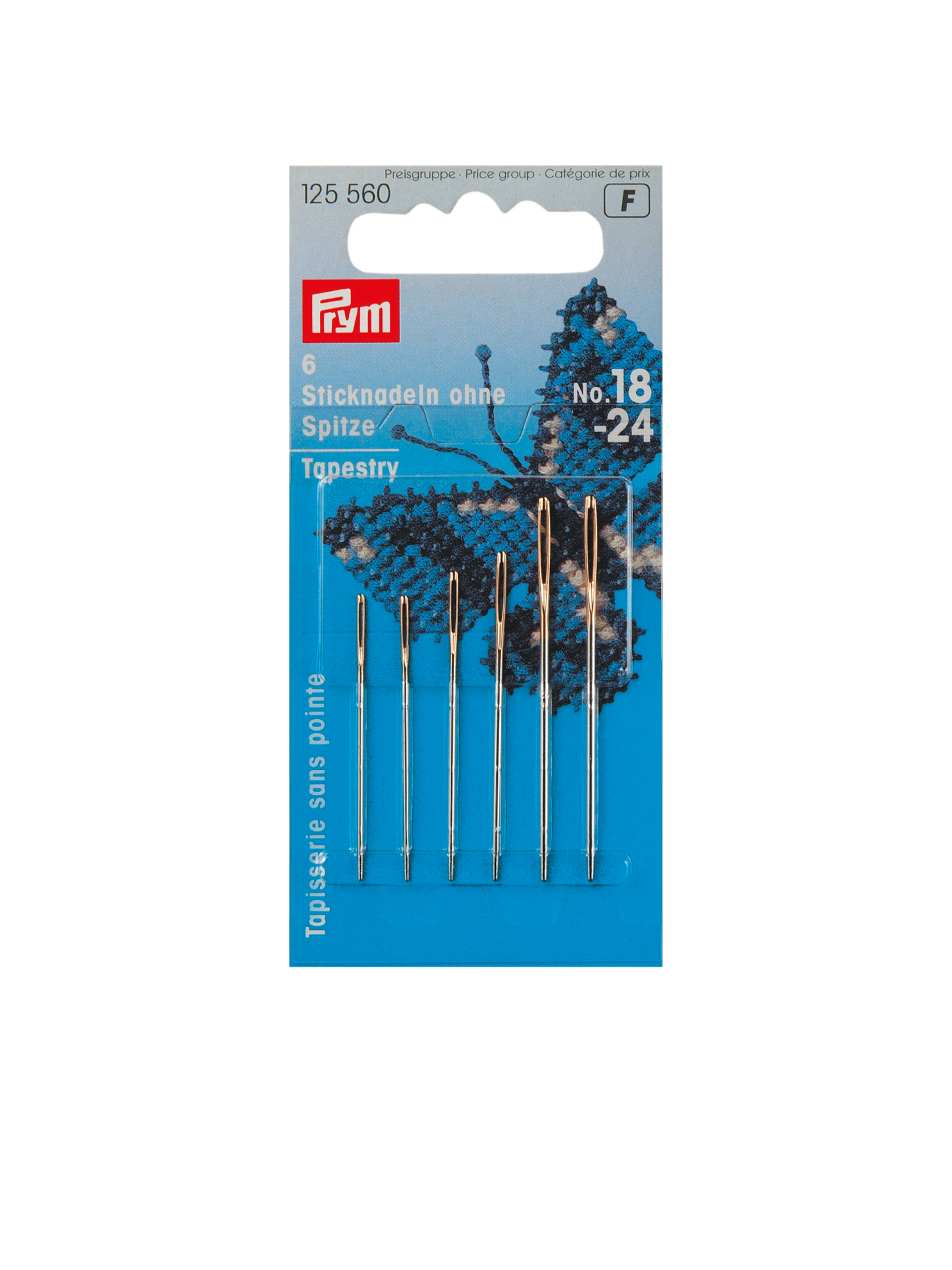 Prym - 6 Stück Sticknadeln - Butt Nr. 18-24