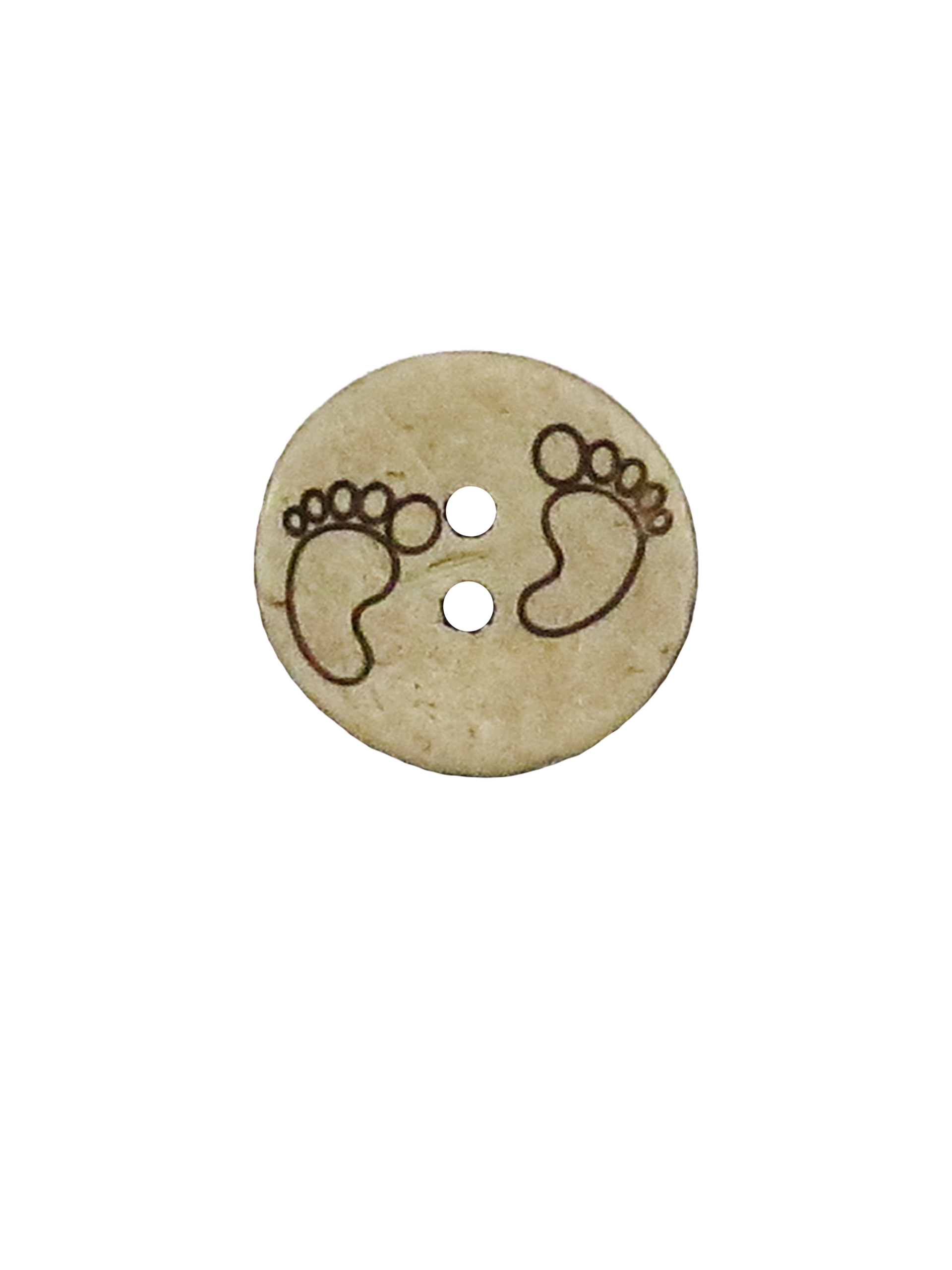 Knopf - Babyfüße - 15mm