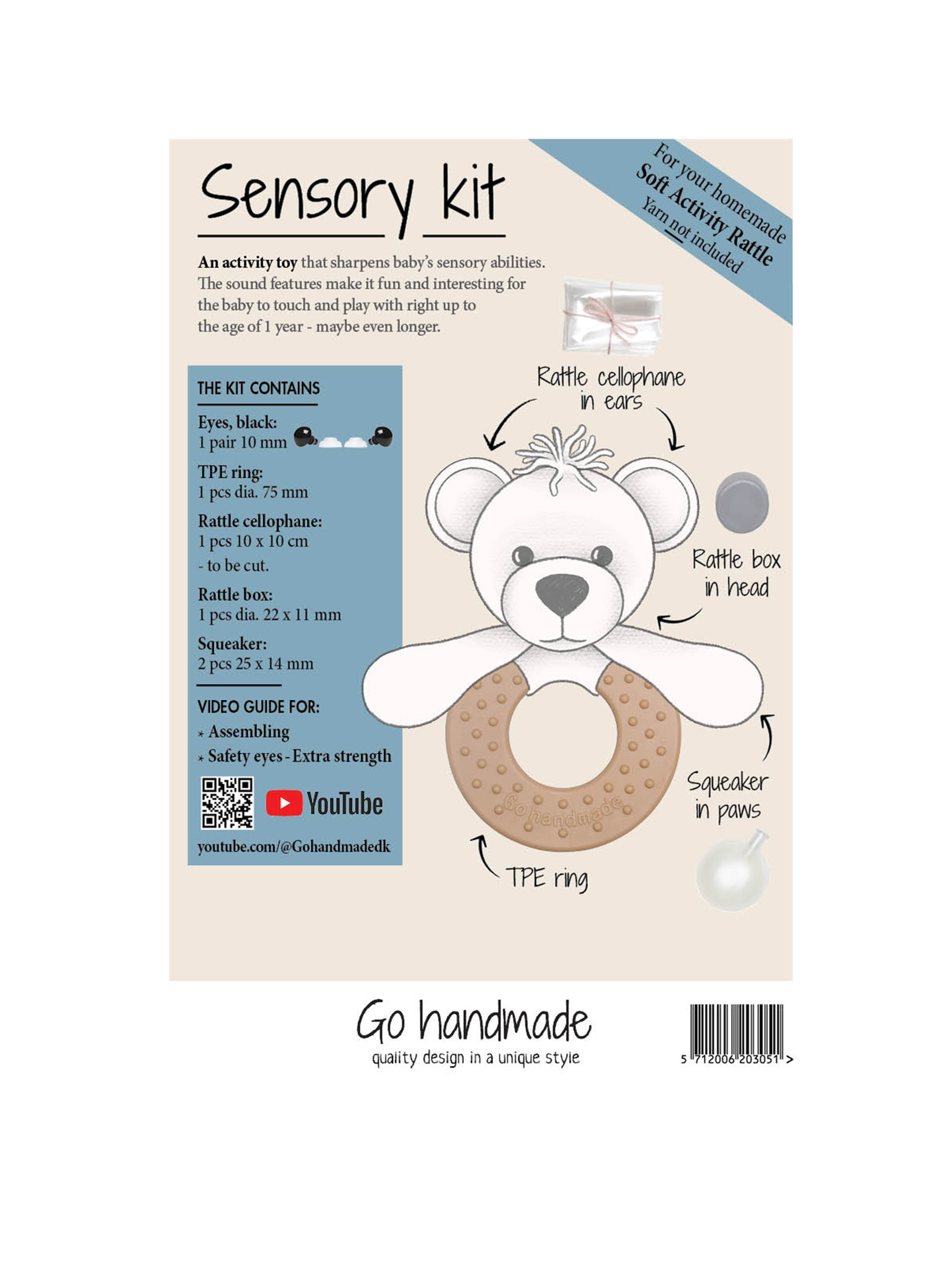 Sanse Kit - Teddybärrassel