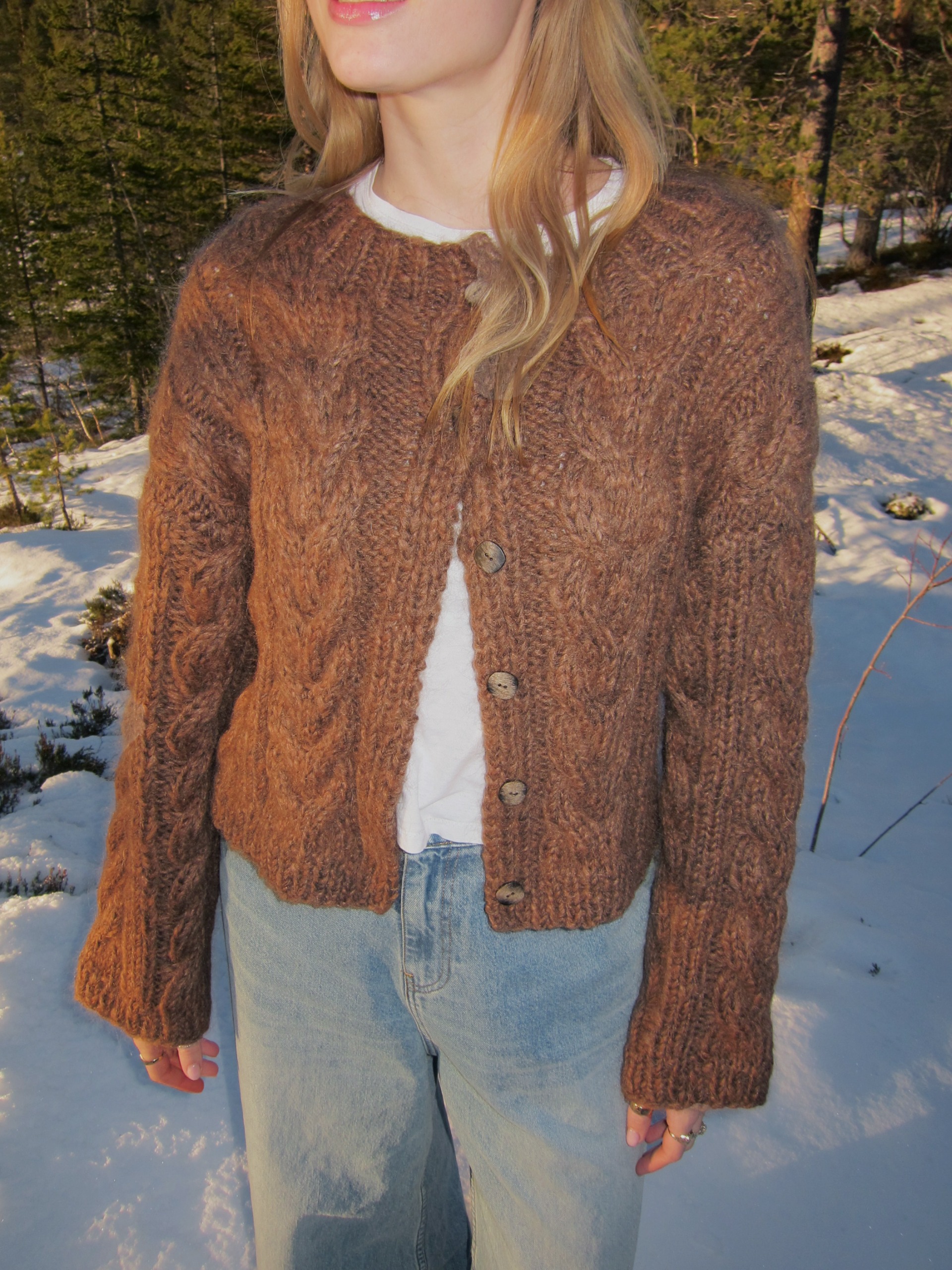 521TS-01b SANDOK Zopfstrick-Cardigan 