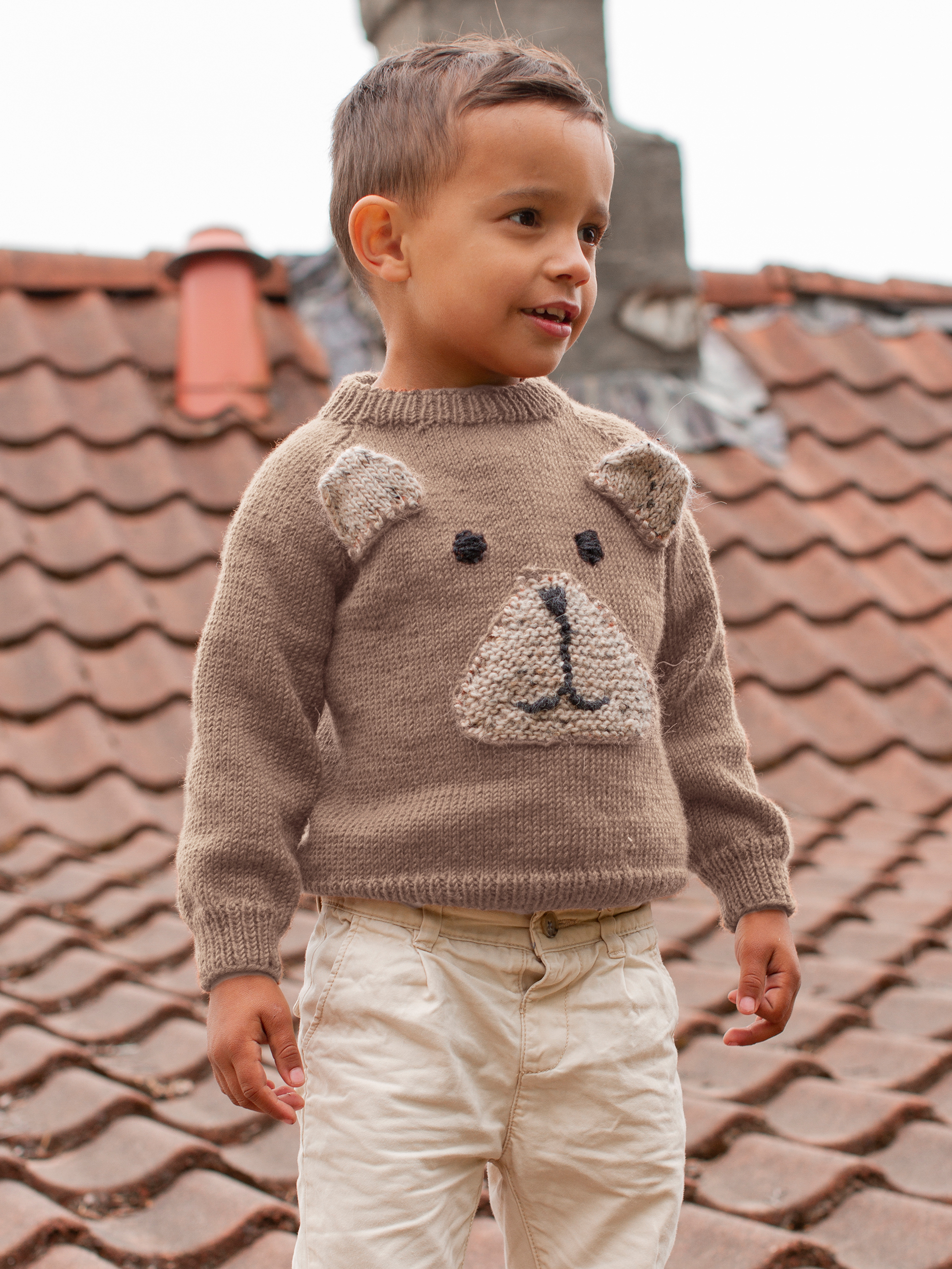 BJØRNAR Pullover beige