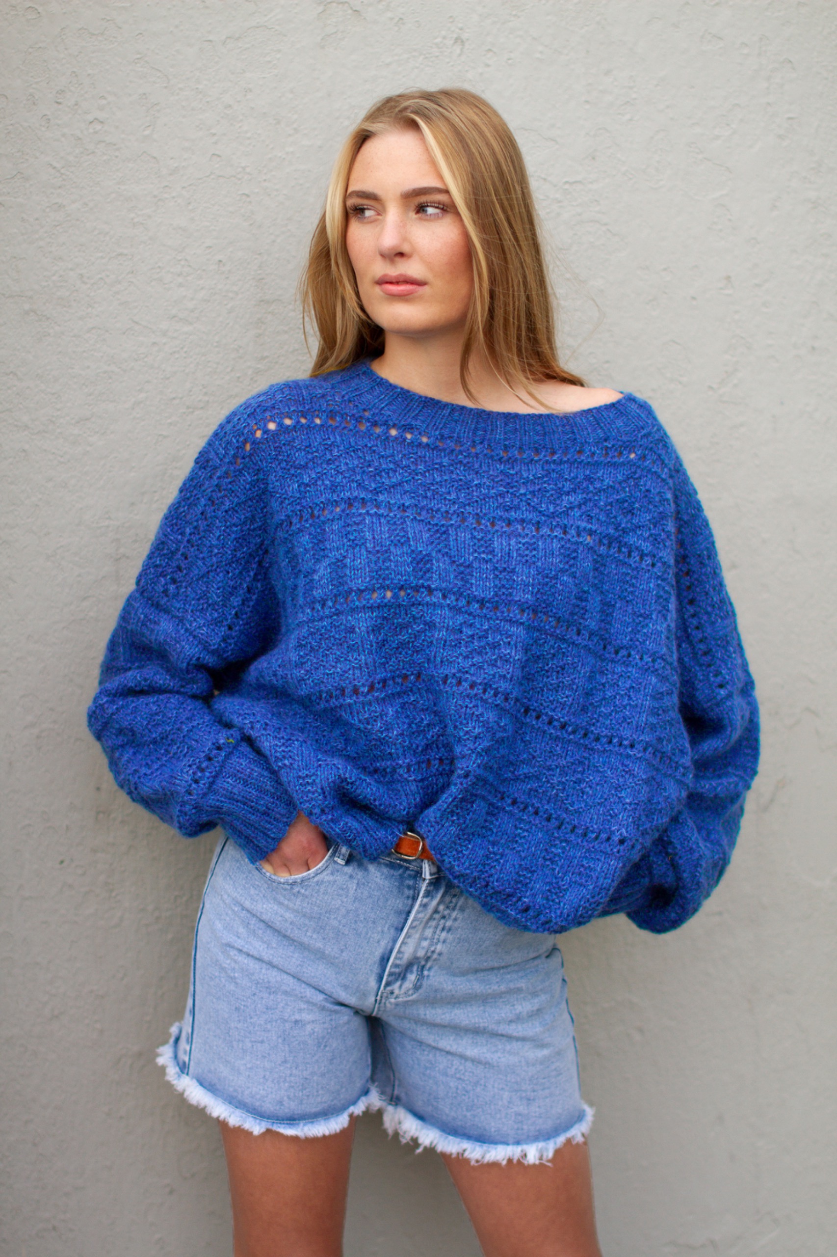 BROOKE Pullover blau
