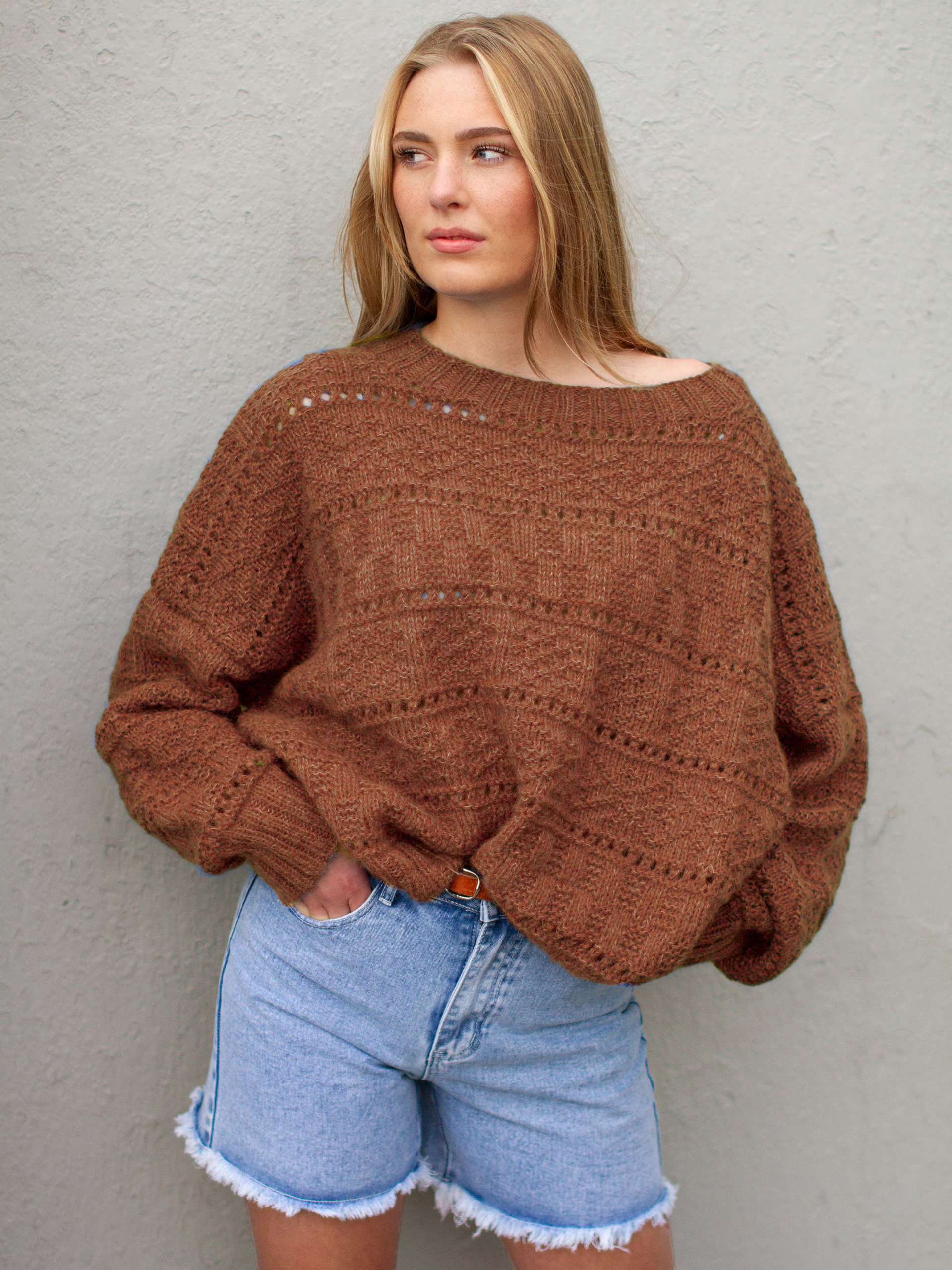 BROOKE Pullover rostbraun