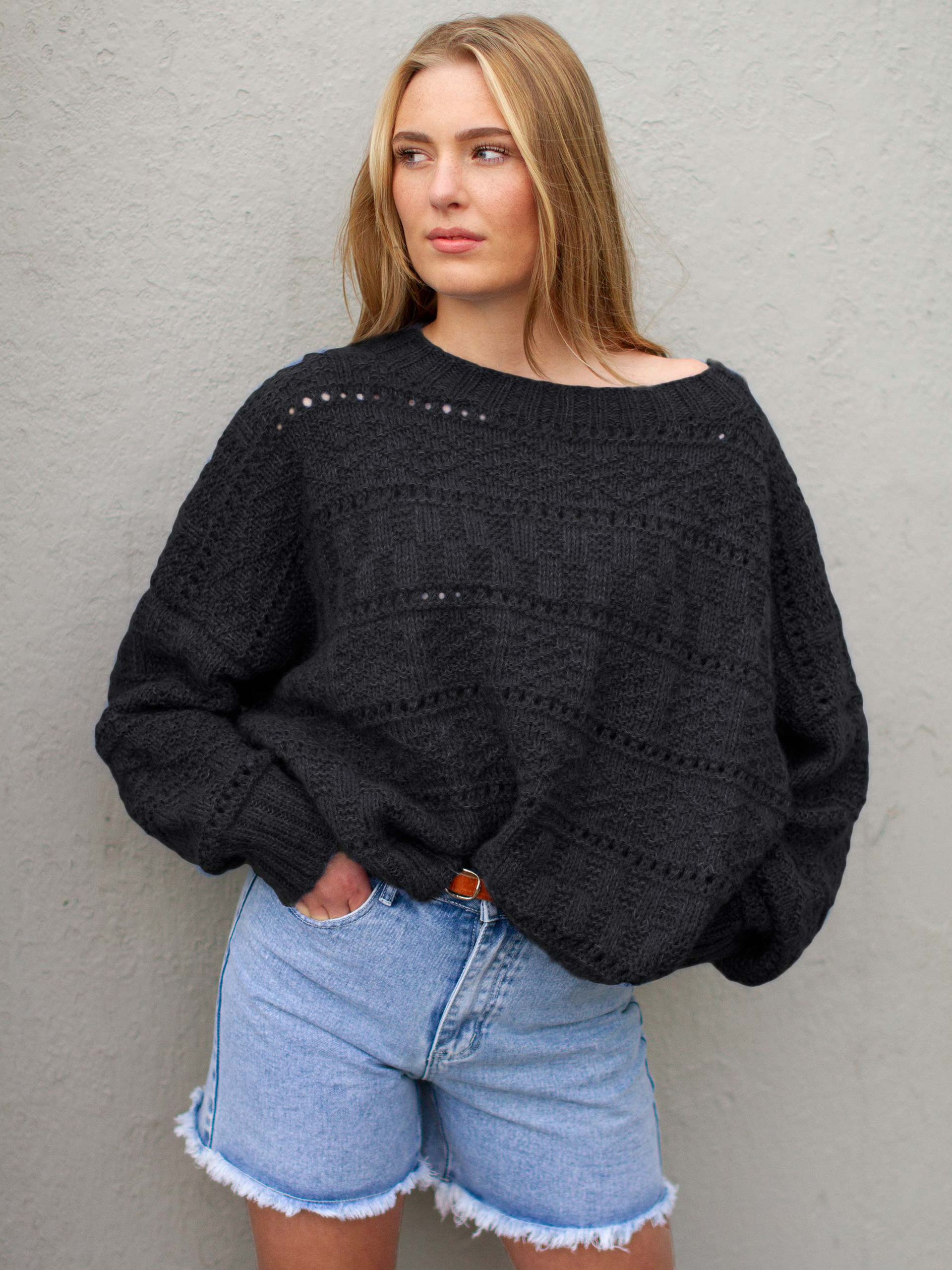 BROOKE Pullover schwarz