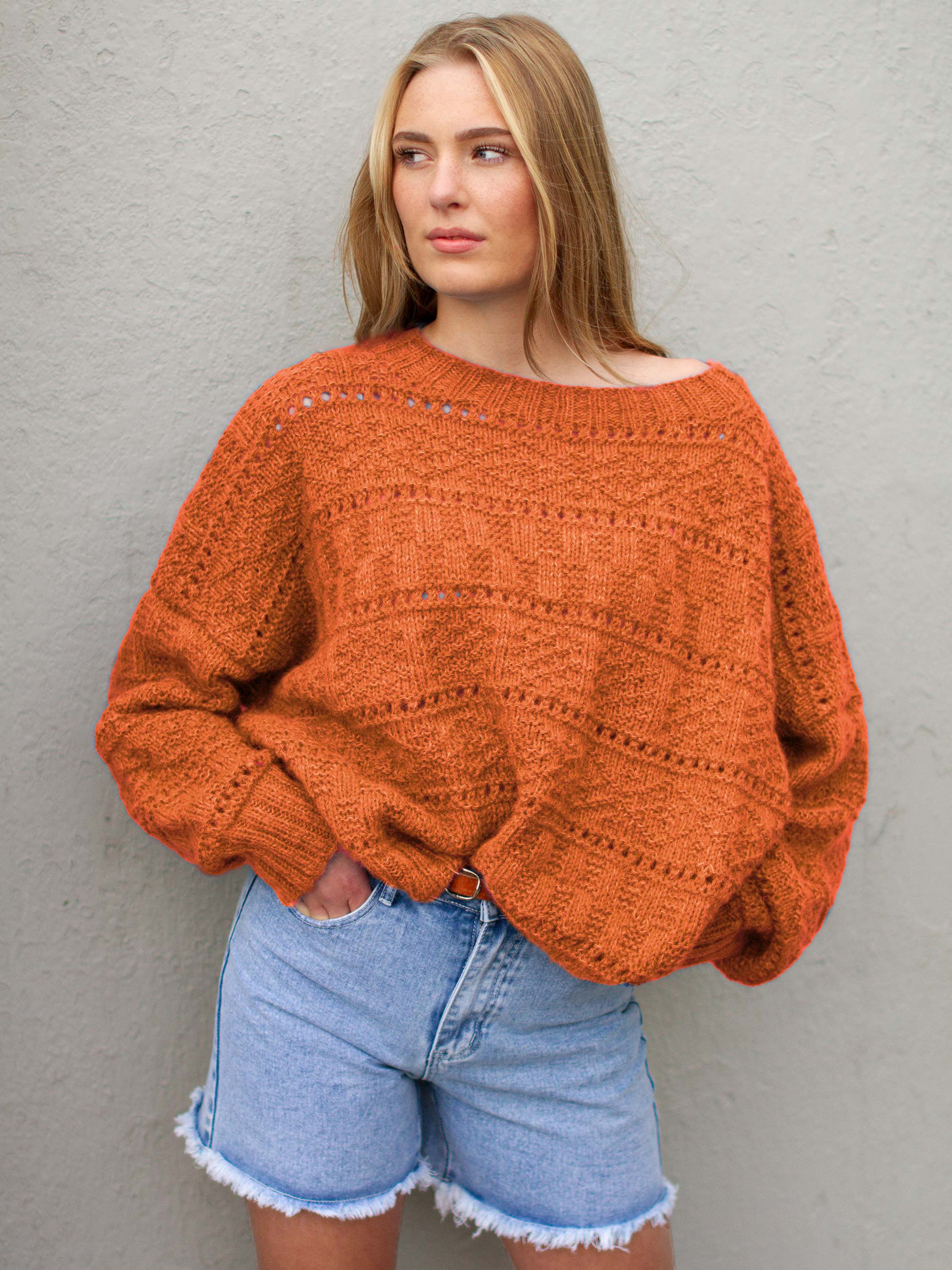 BROOKE Pullover staubiges Orange
