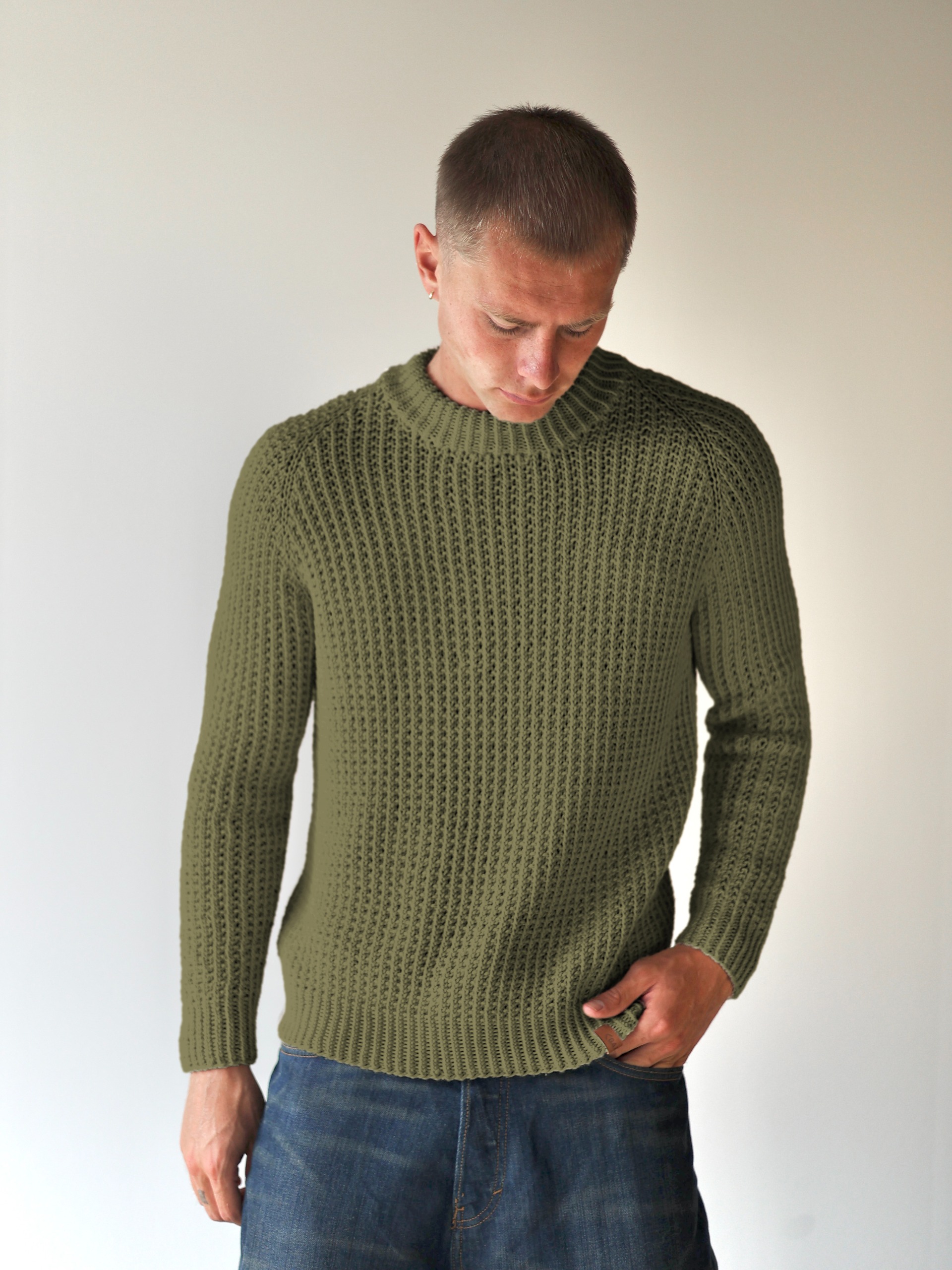 424S-11 SOIE Herren Pullover 