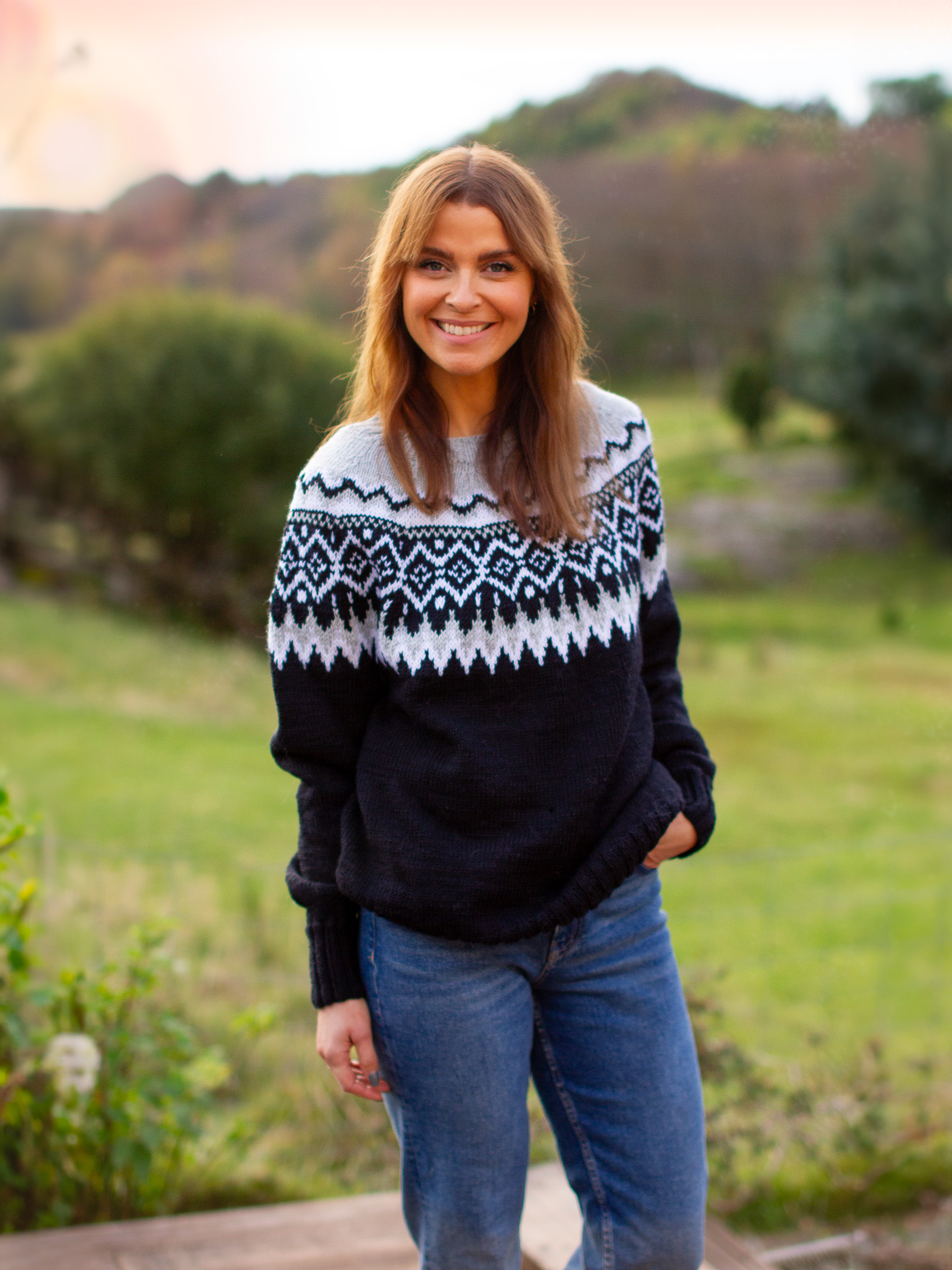 DRIV Damenpullover Schwarz (Merinor)