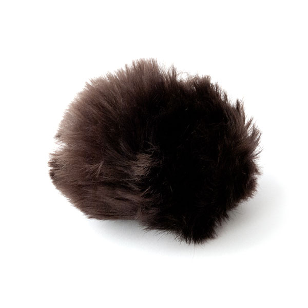 Quaste Dunkelbraun Groß