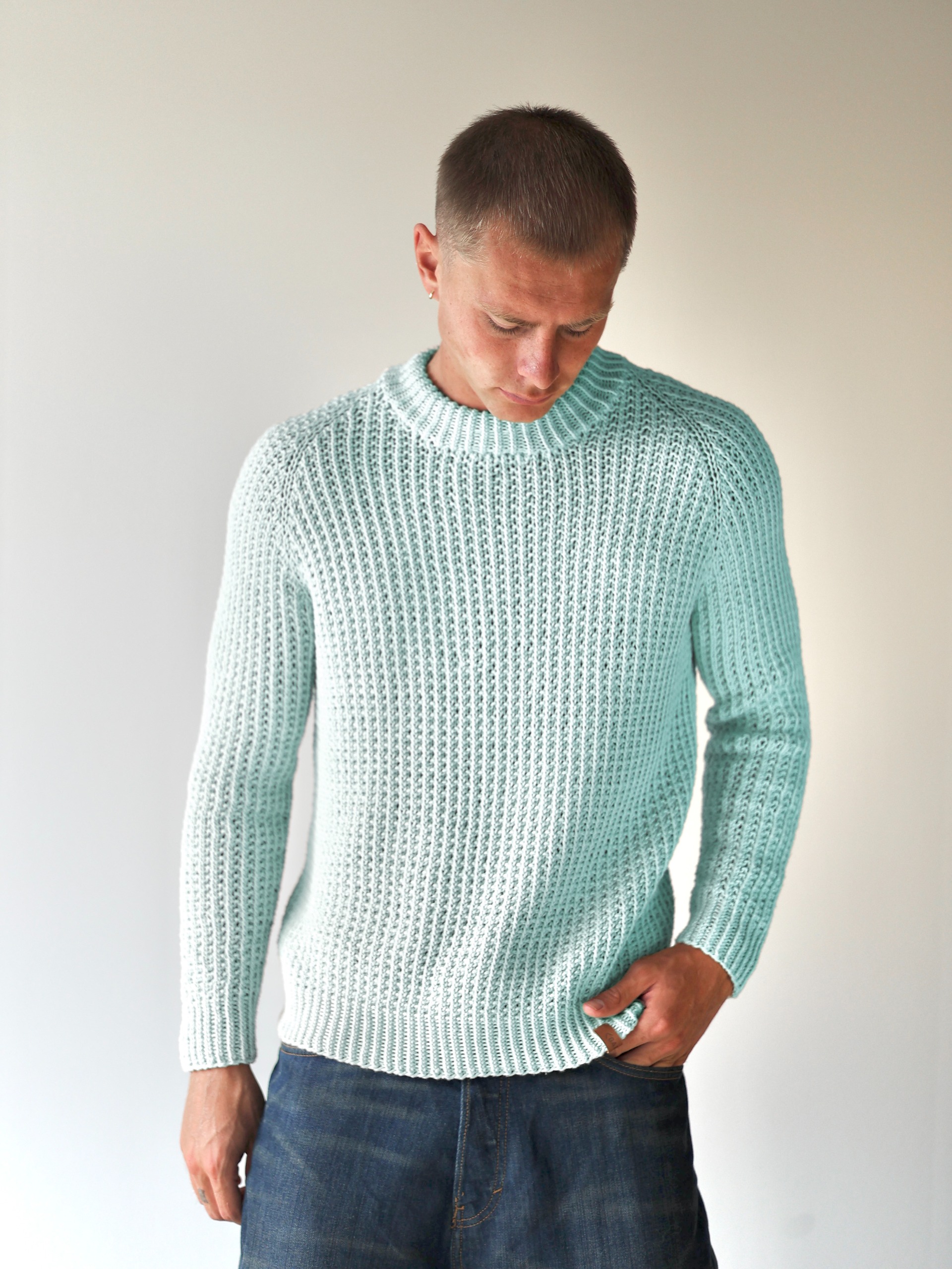 424S-11 SOIE Herren Pullover 