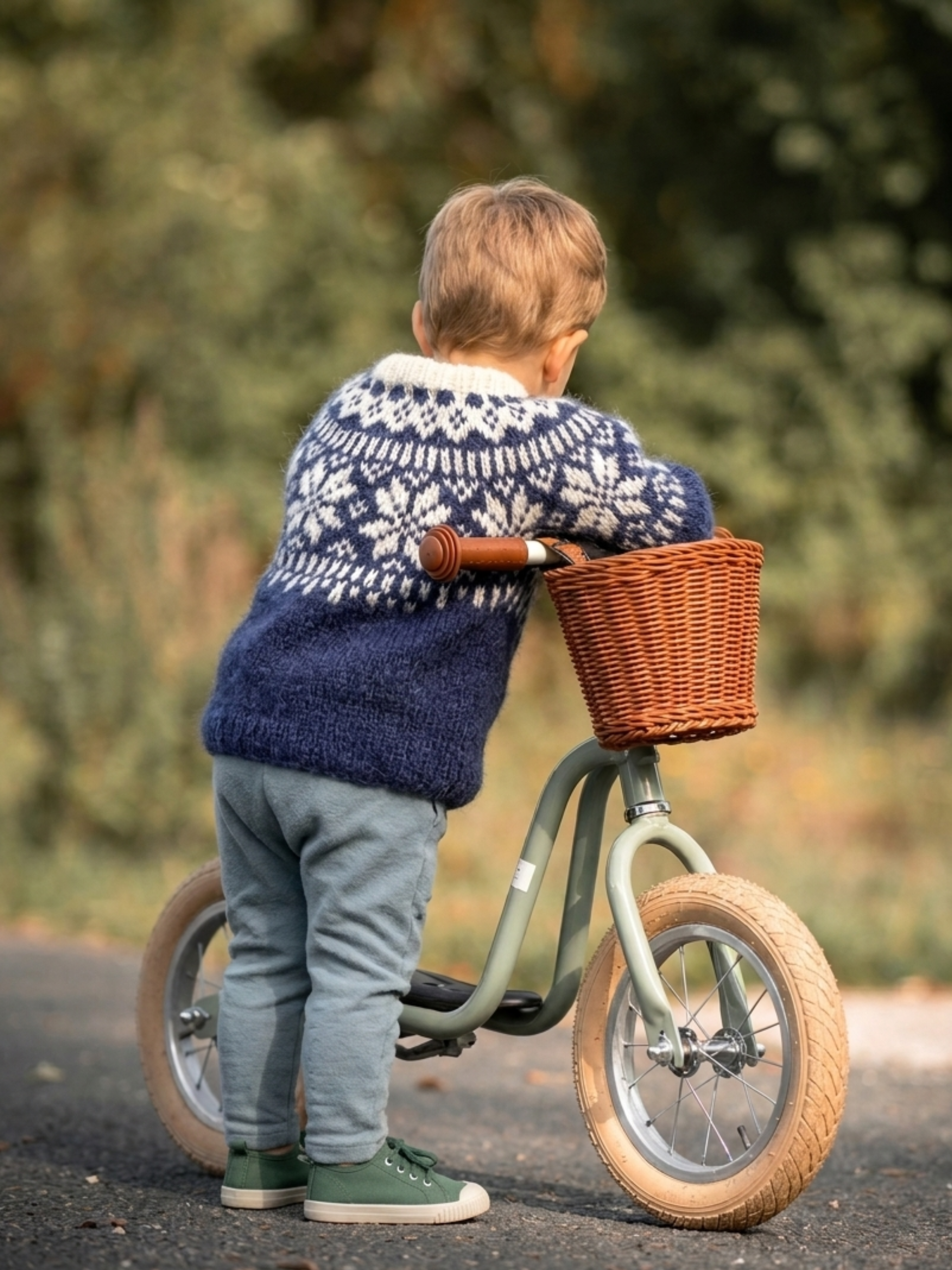 621MS-27a Chunky selbu pullover mini (Dream)