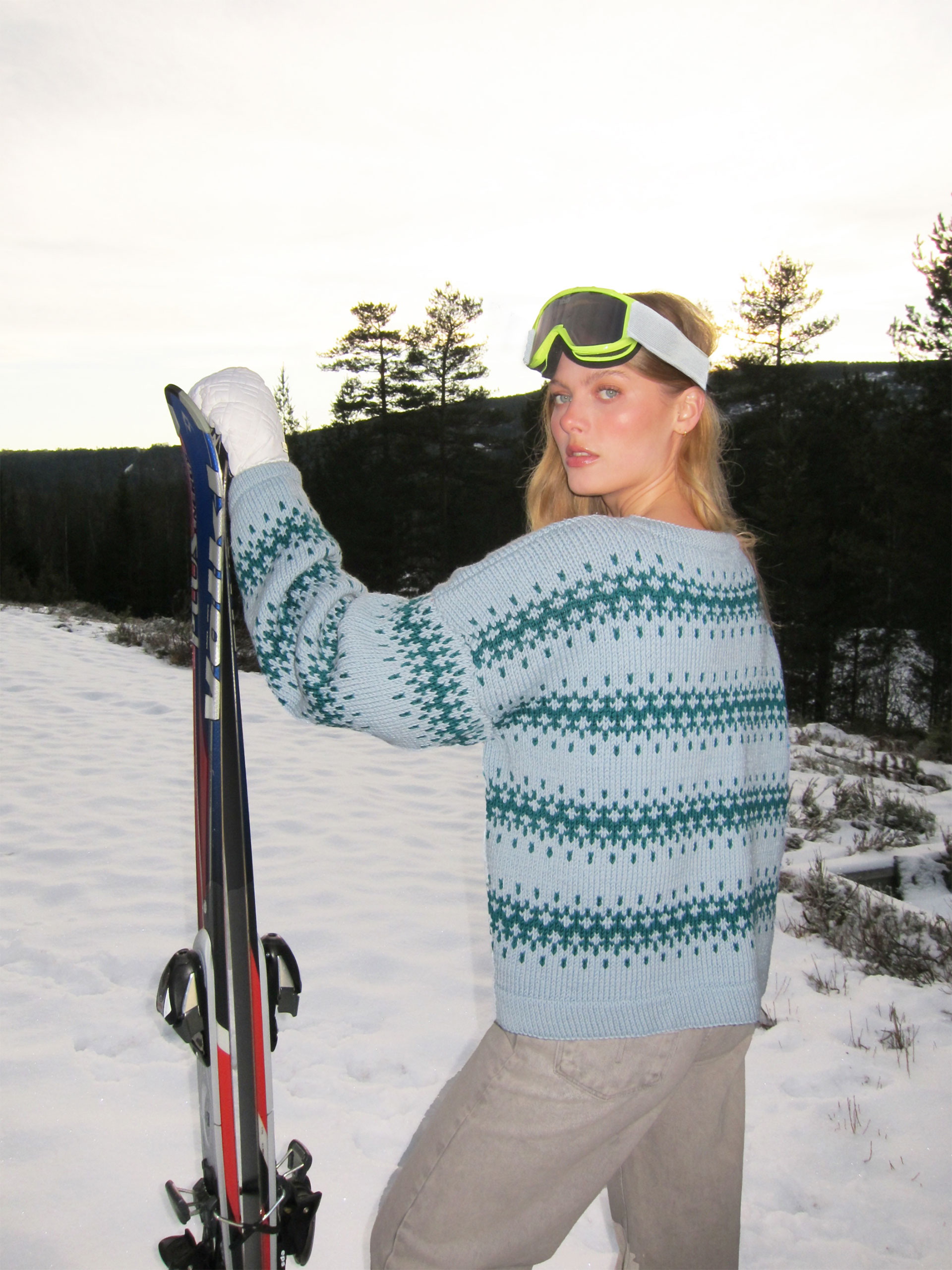 521TS-03c SANDOK Gemusterter Pullover