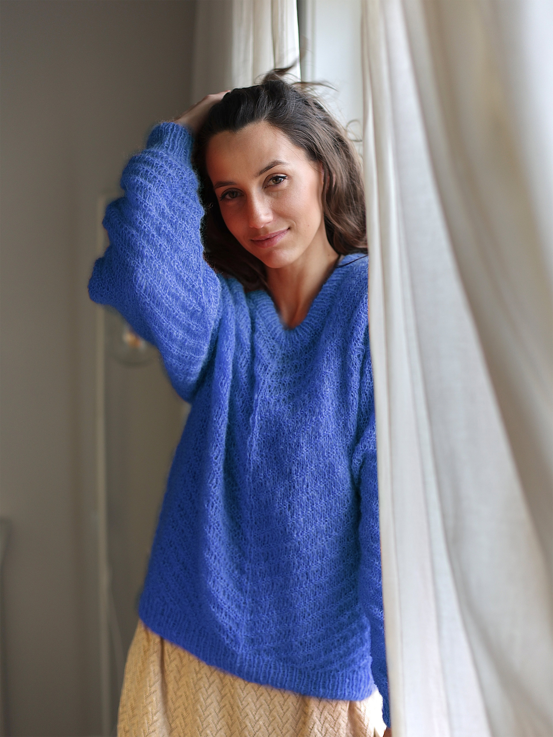 322S-12h MOWENA Pullover Blau