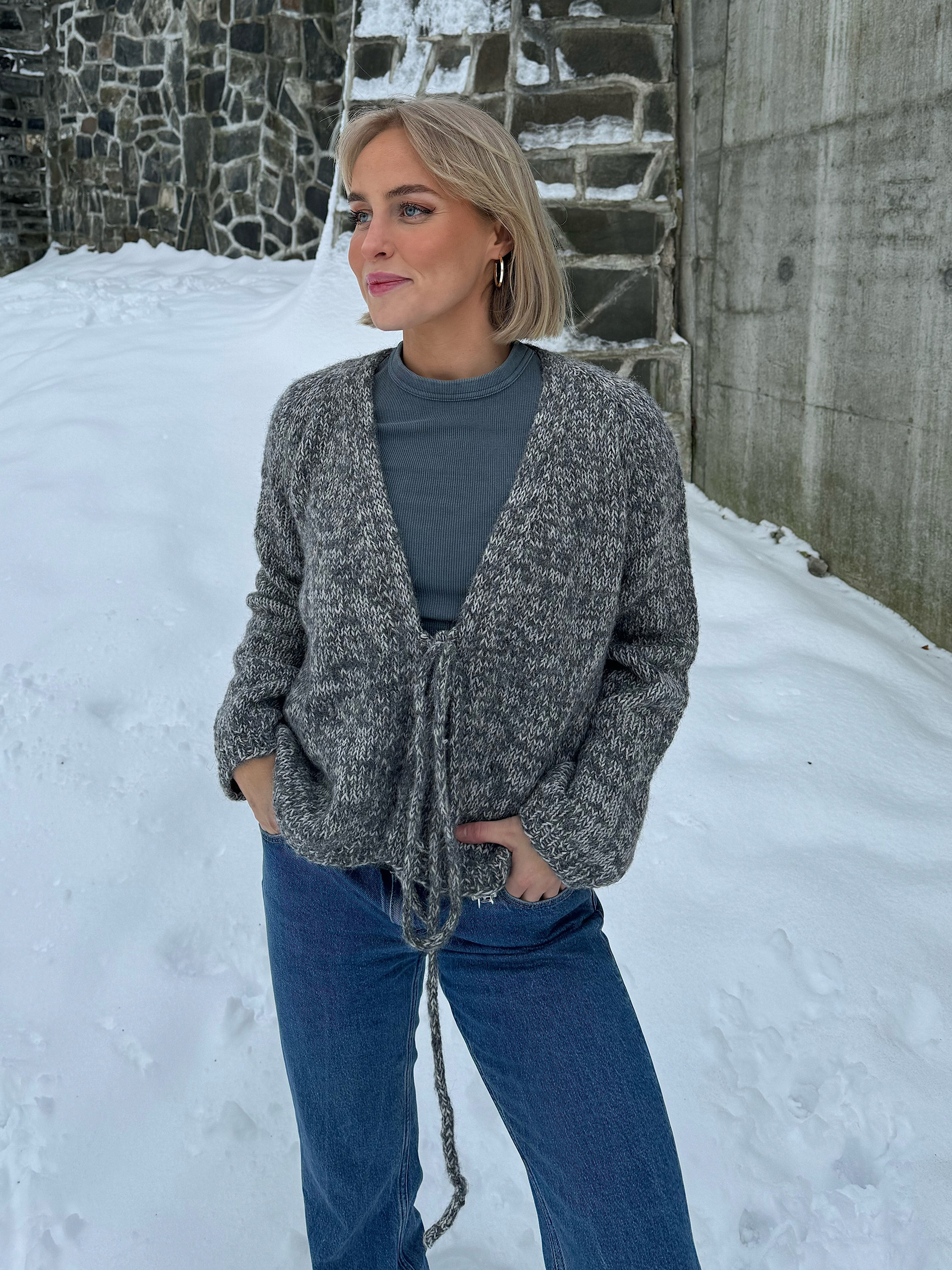 ØK 06-11 Hvitveis chunky Wickeljacke