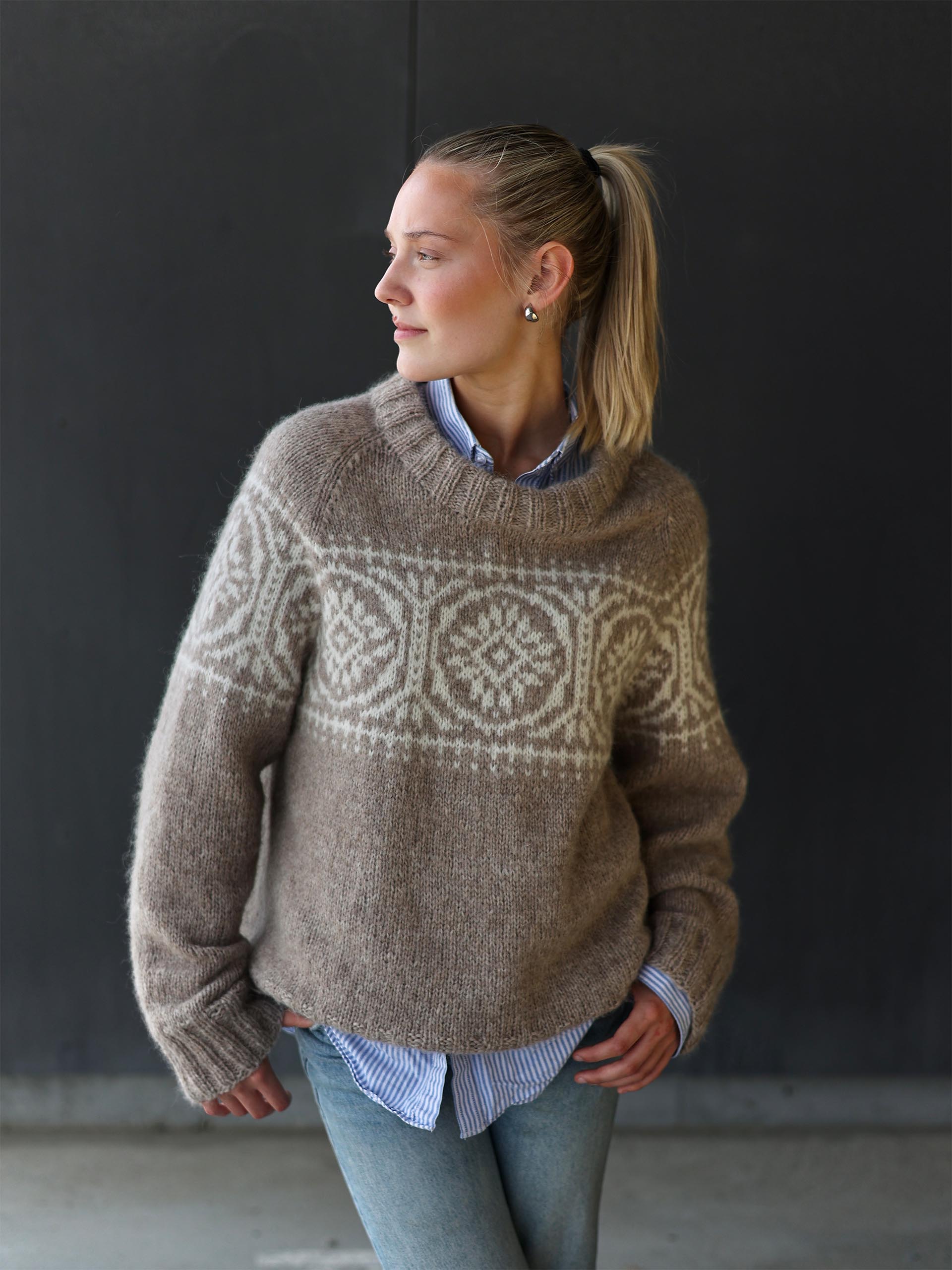 424R-02 REPEAT ME Damen Pullover 