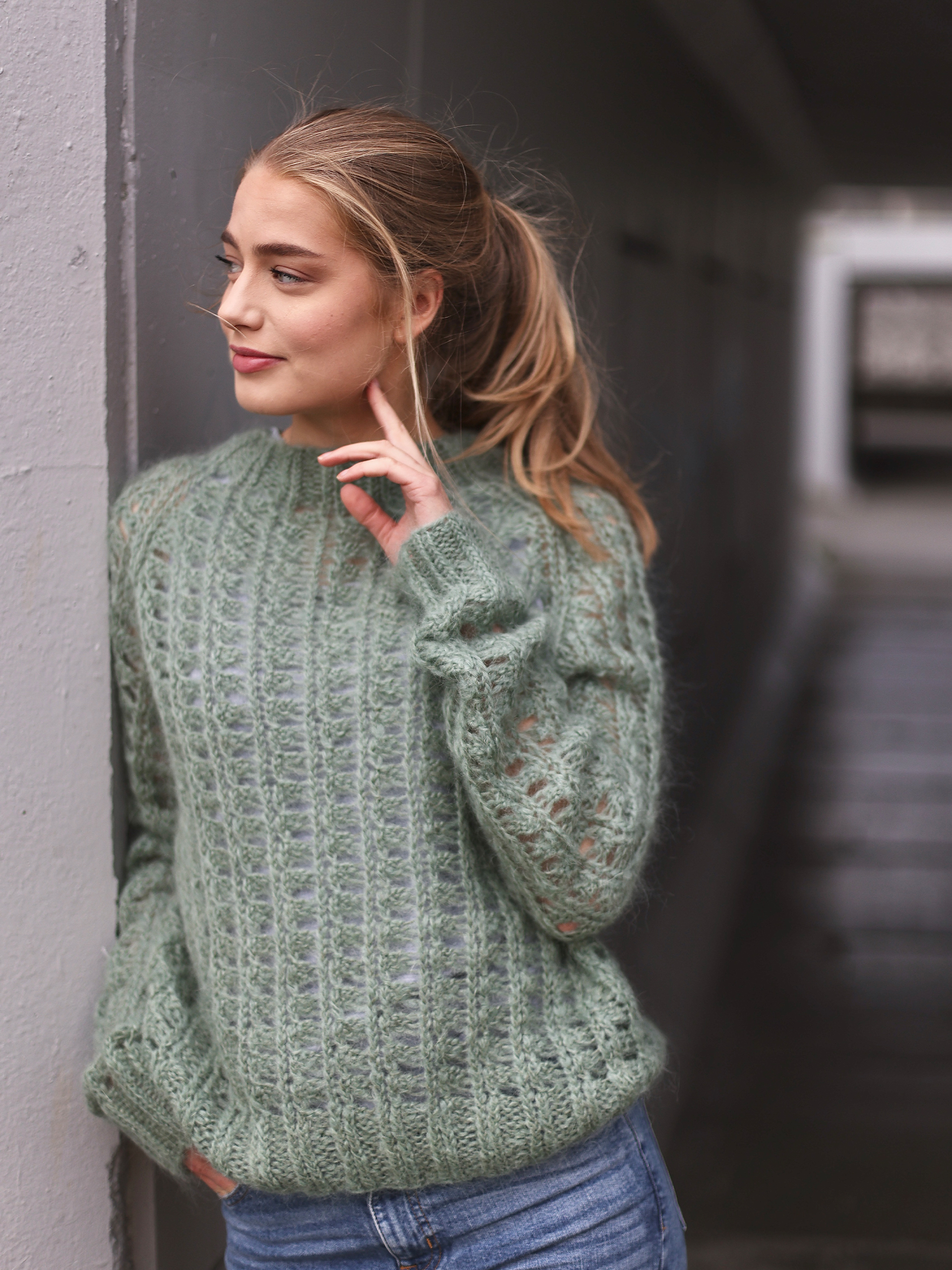 SO HALLY Pullover jadegrün