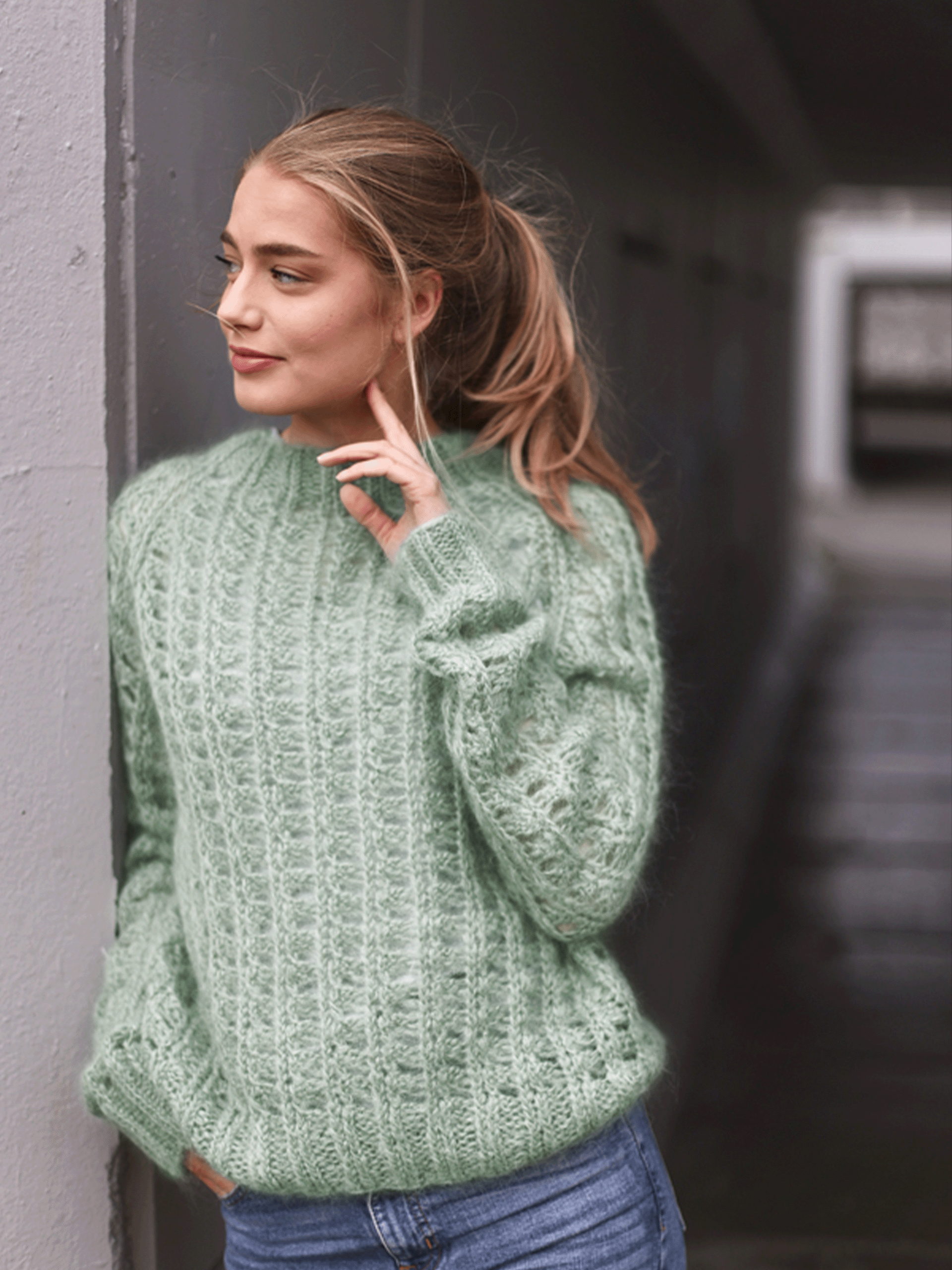 SO HALLY Pullover mintgrün