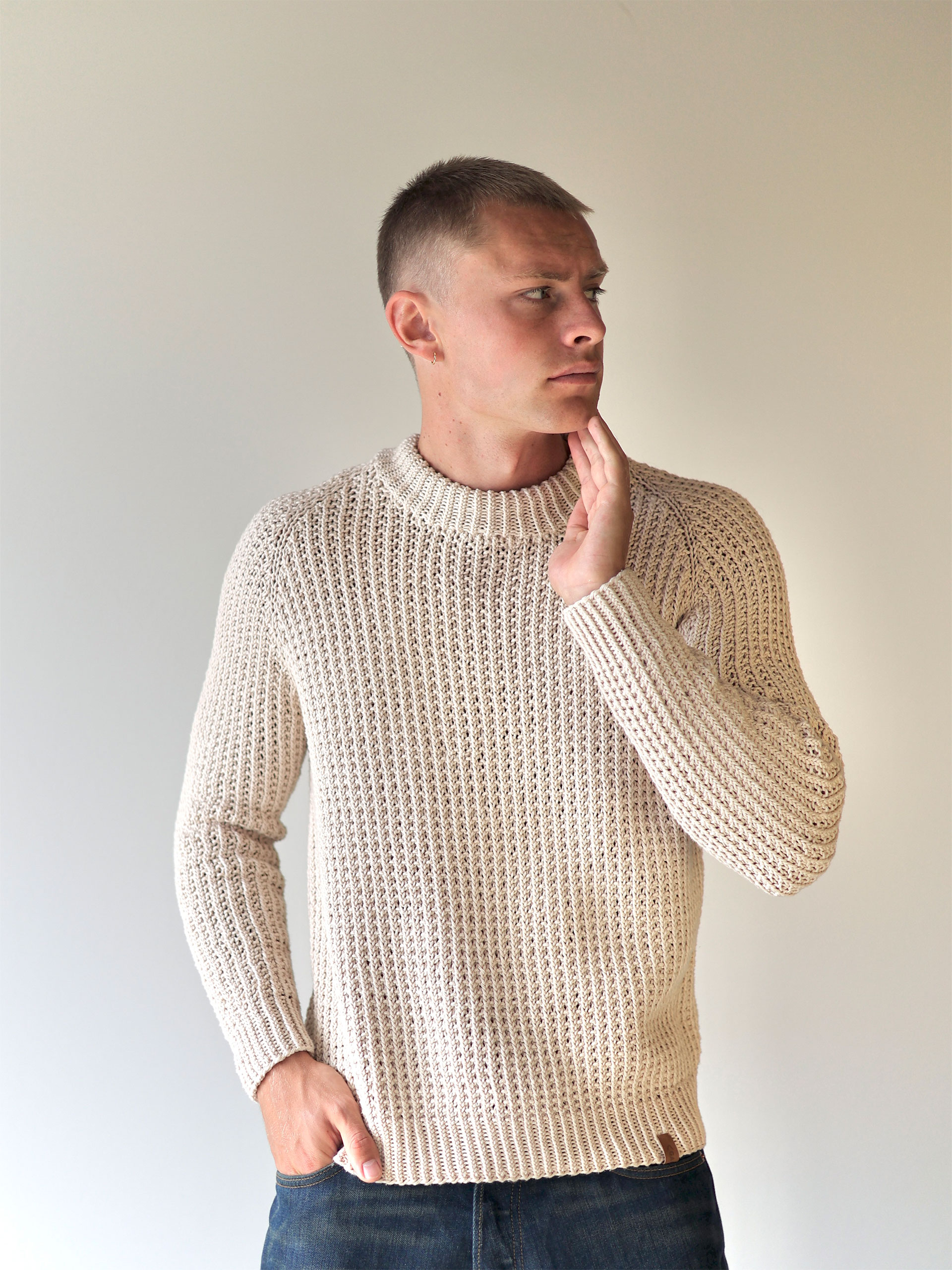 424S-11 SOIE Herren Pullover 