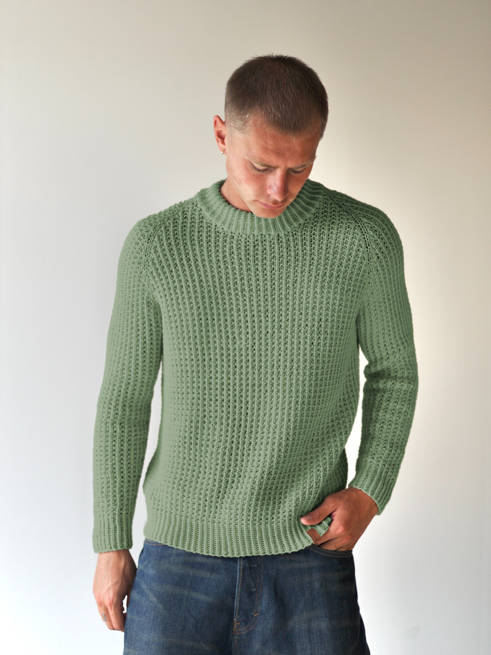 424S-11 SOIE Herren Pullover 