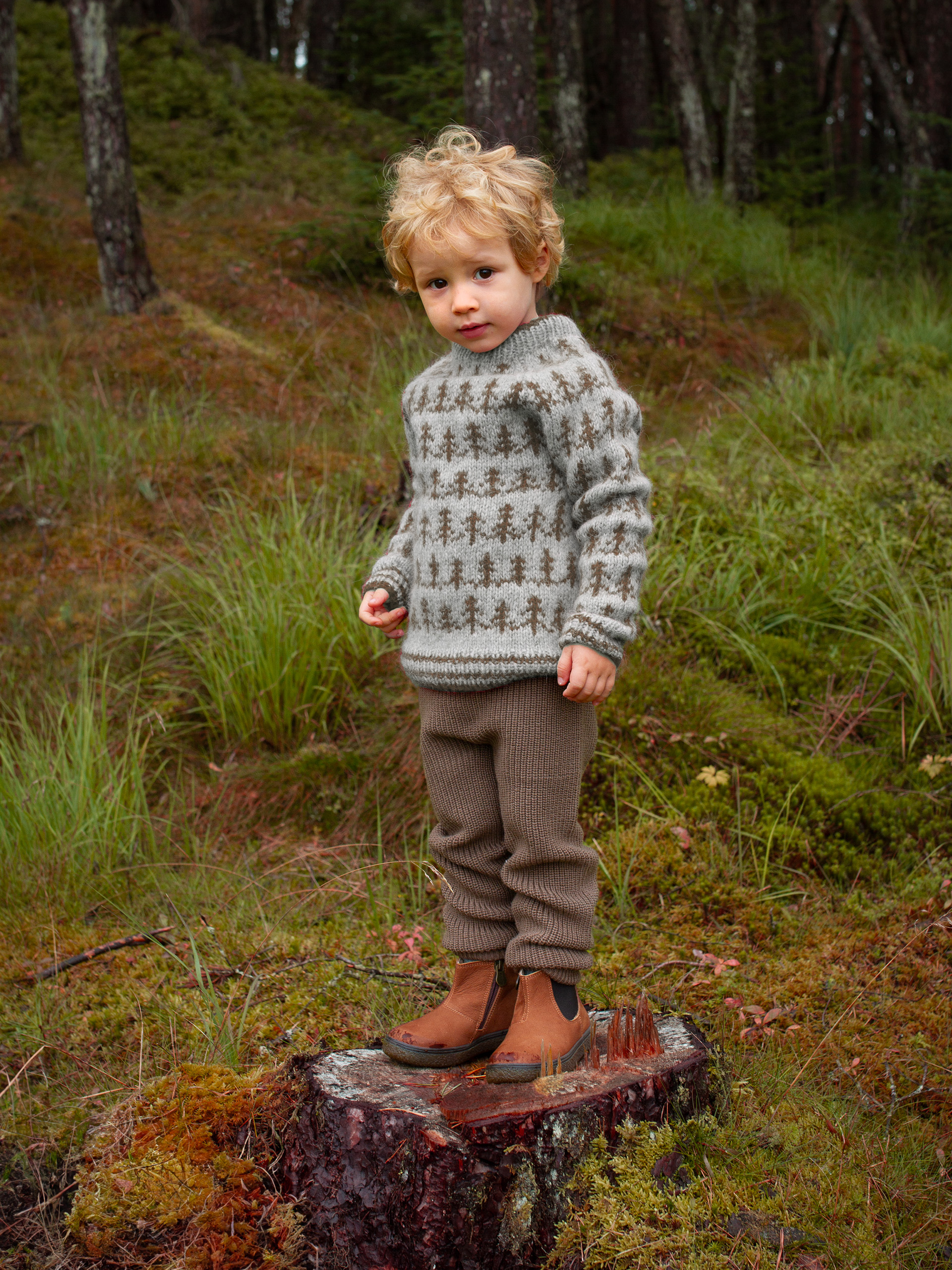 424K-11c&nbsp;TREETOP Kinder Pullover