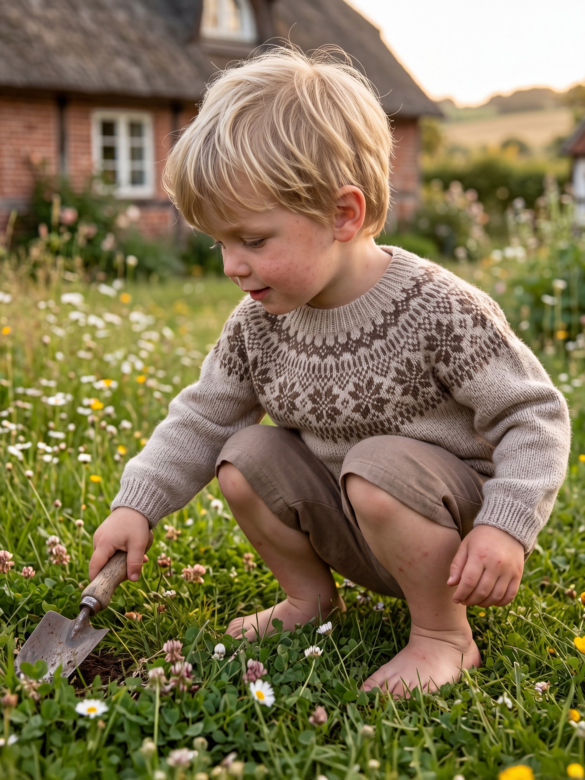 621MS-03f Chunky selbu pullover mini (Merinor)