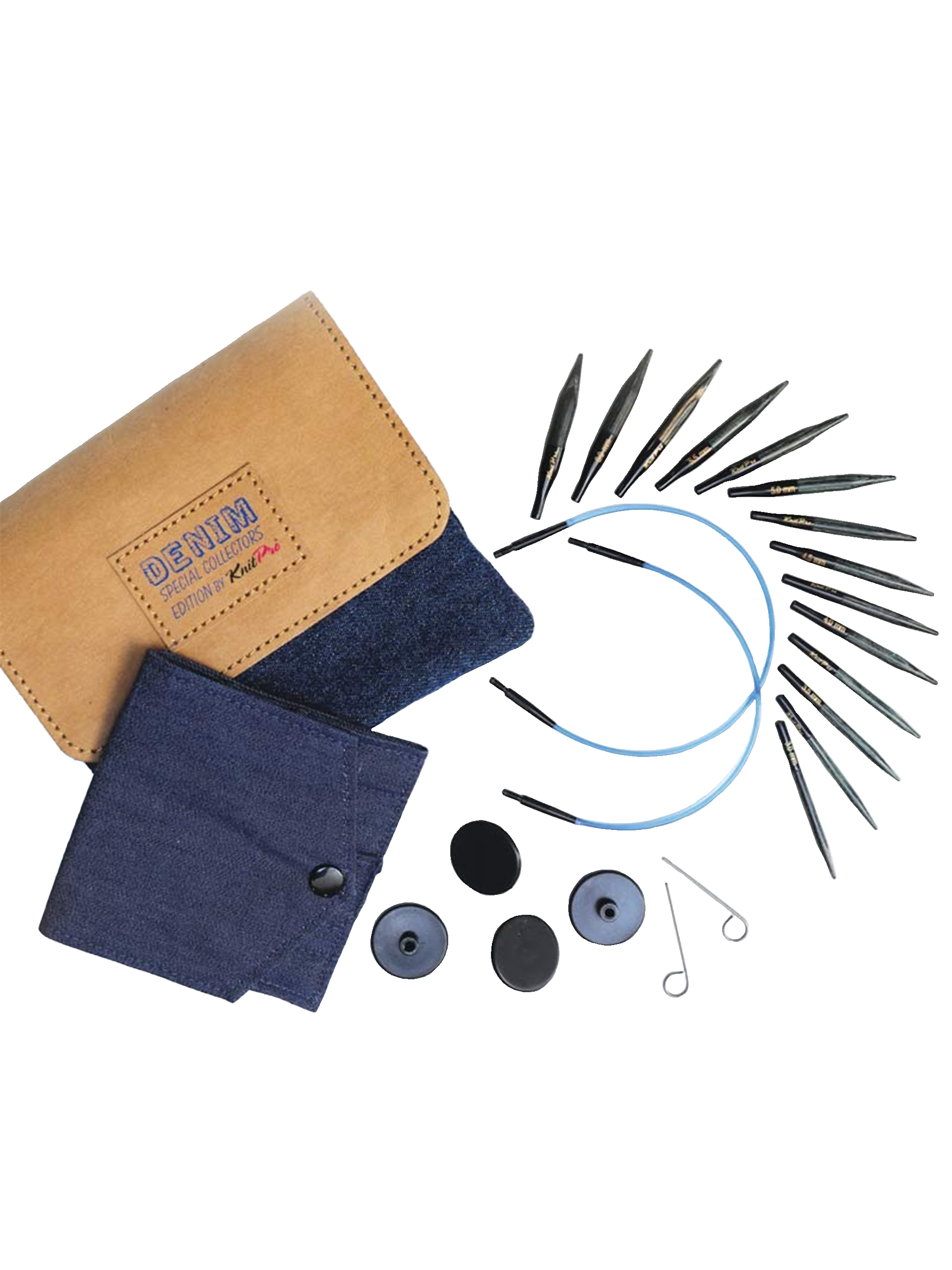 Denim Special Sett - Ekstra Korte Utskiftbare Pinner - 3.0 - 6.0mm