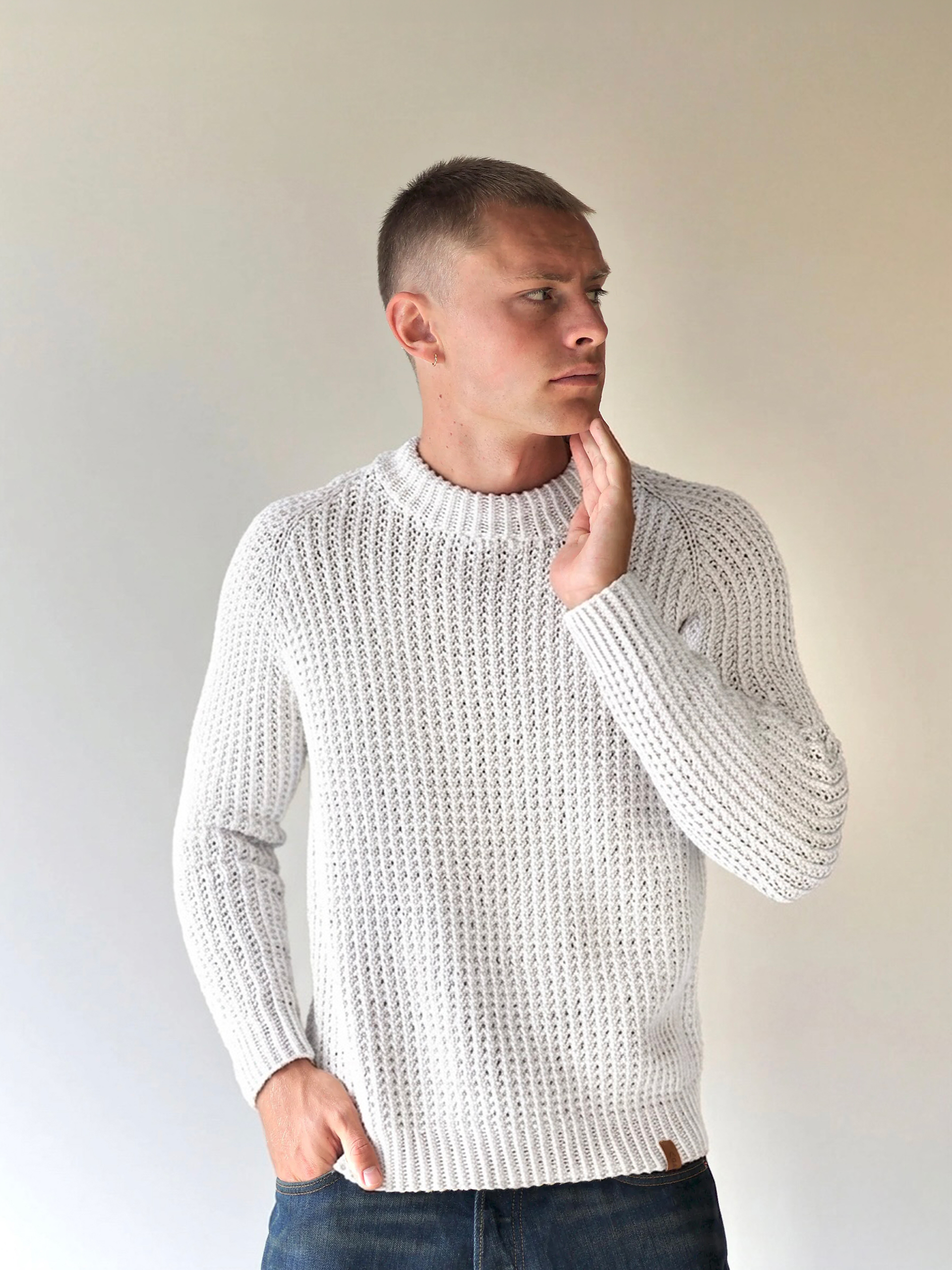 424S-11 SOIE Herren Pullover 