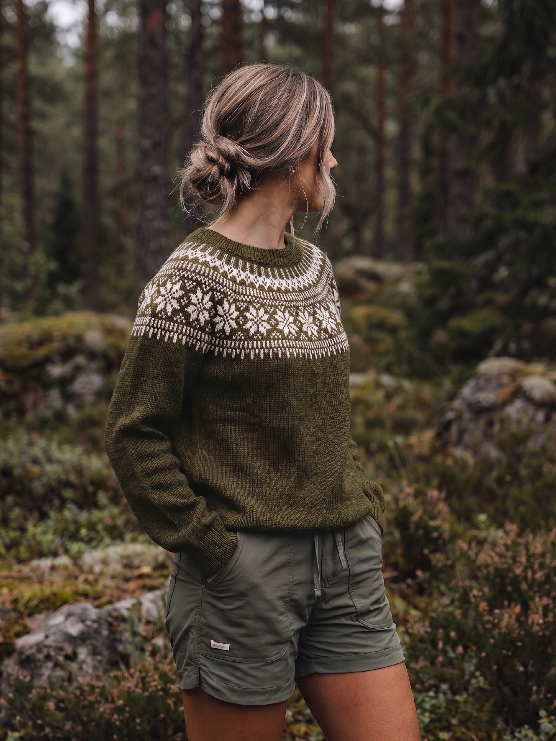 621MS-30c Chunky Selbu pullover