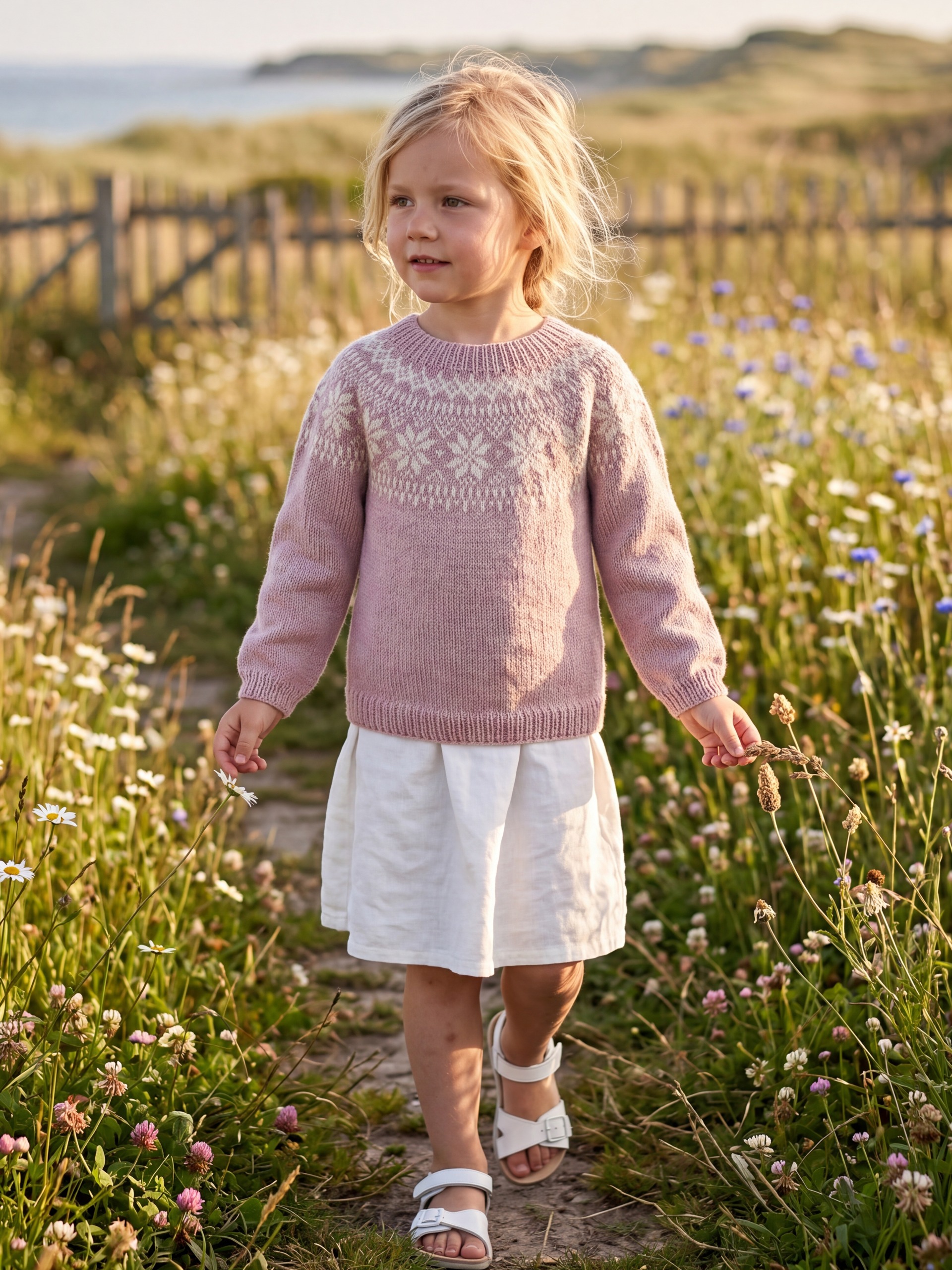 621MS-03j Chunky selbu pullover mini (Merinor)