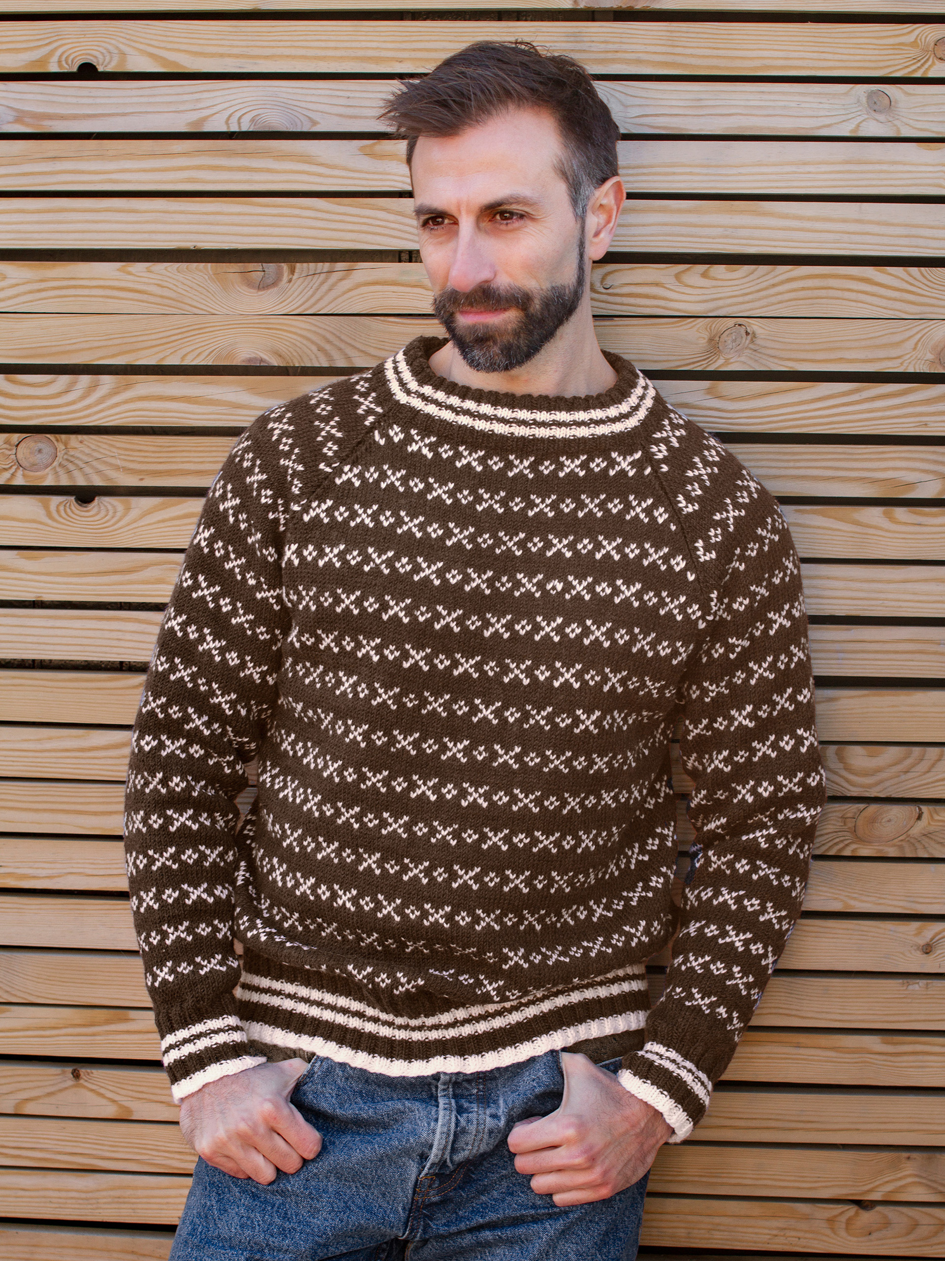 HUSAVIK Islender Herren Braun (Merinor)