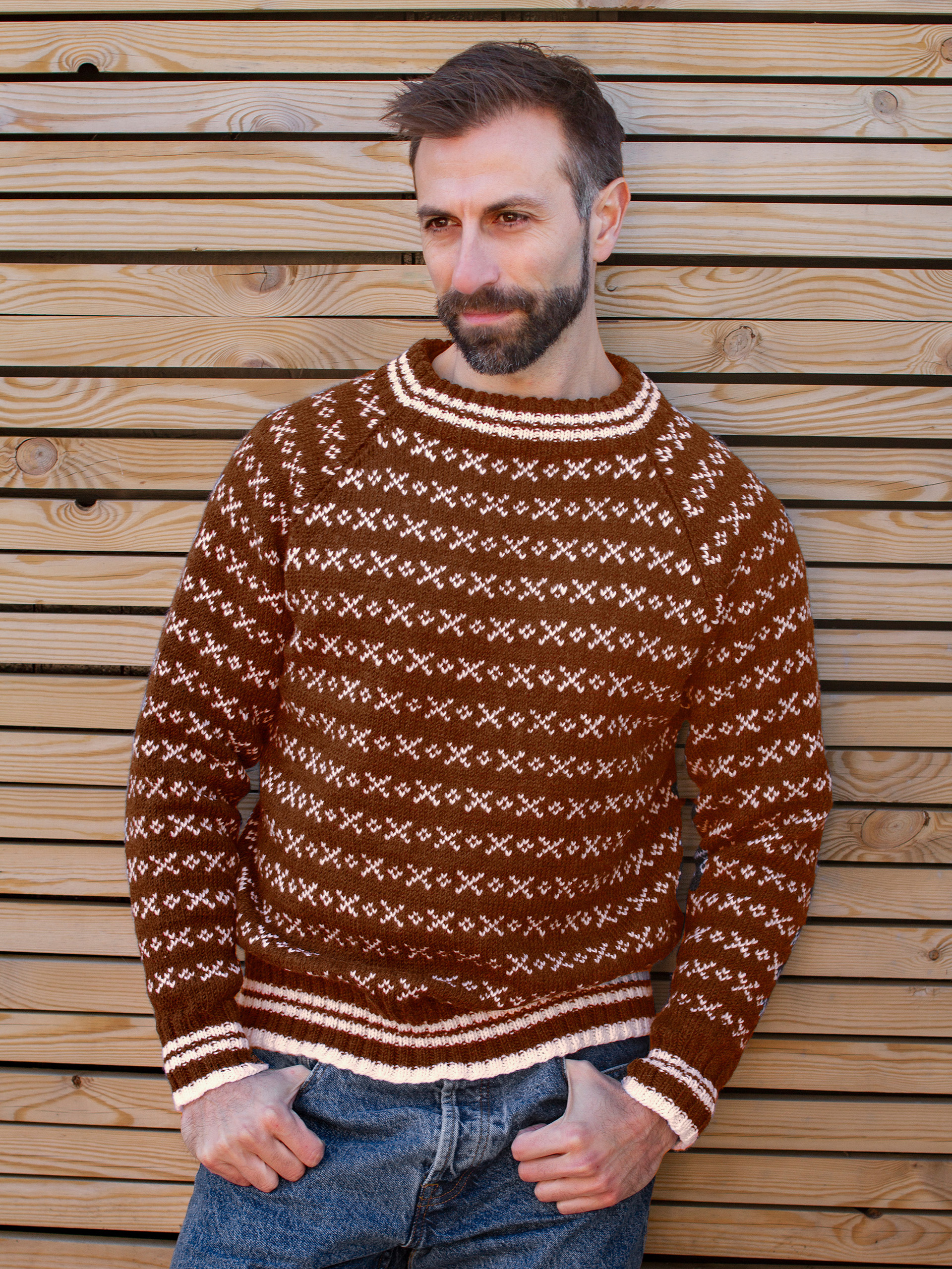 HUSAVIK Islender Herren Rostbraun (Merinor)