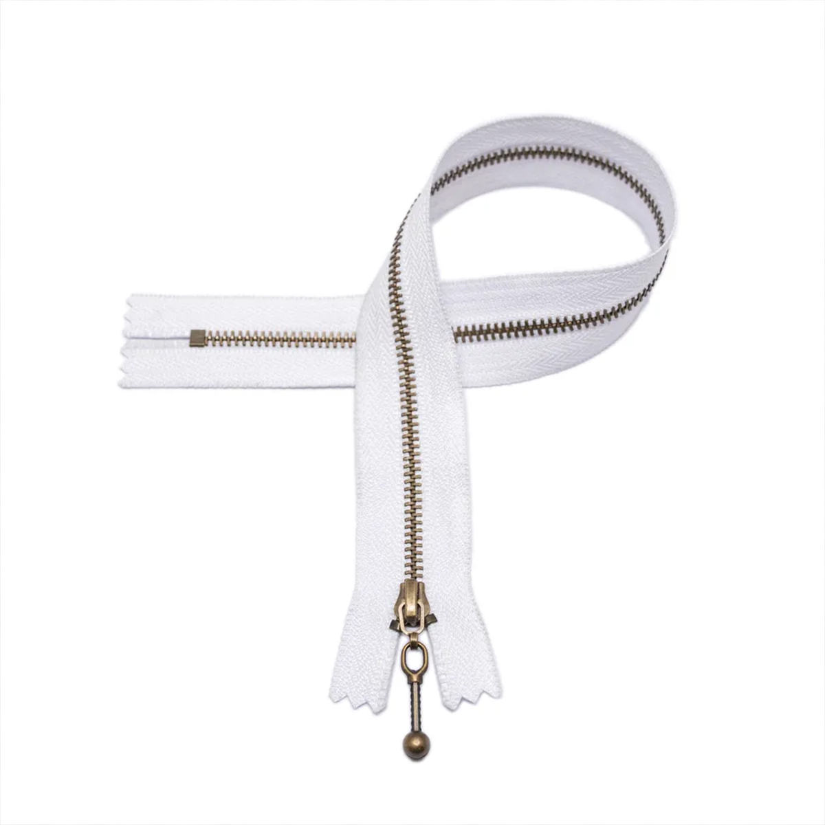Reißverschluss - weiß - 25cm