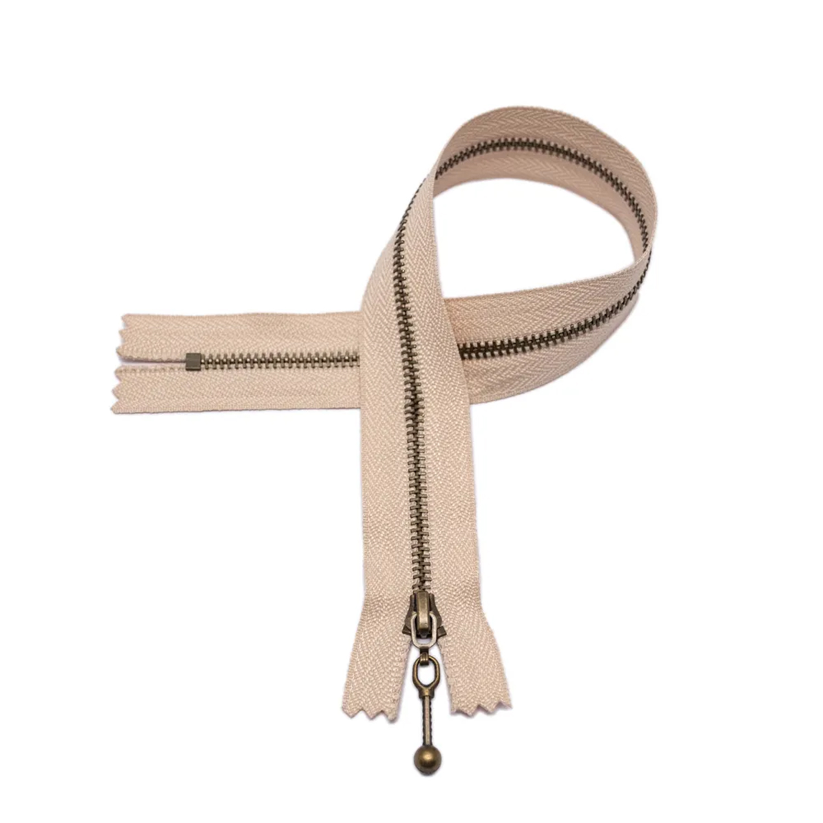 Reißverschluss - Beige - 18cm