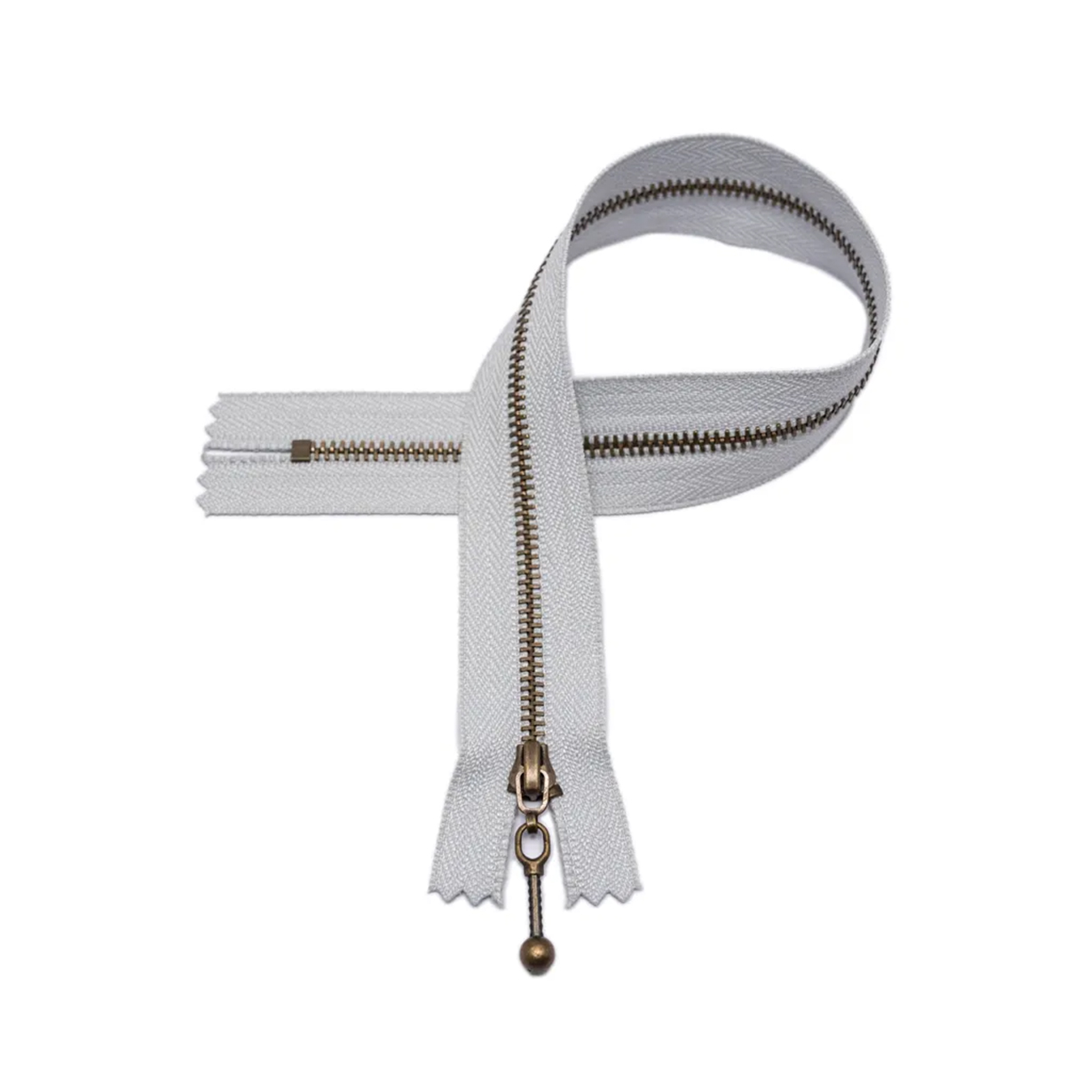 Reißverschluss - hellgrau - 18cm